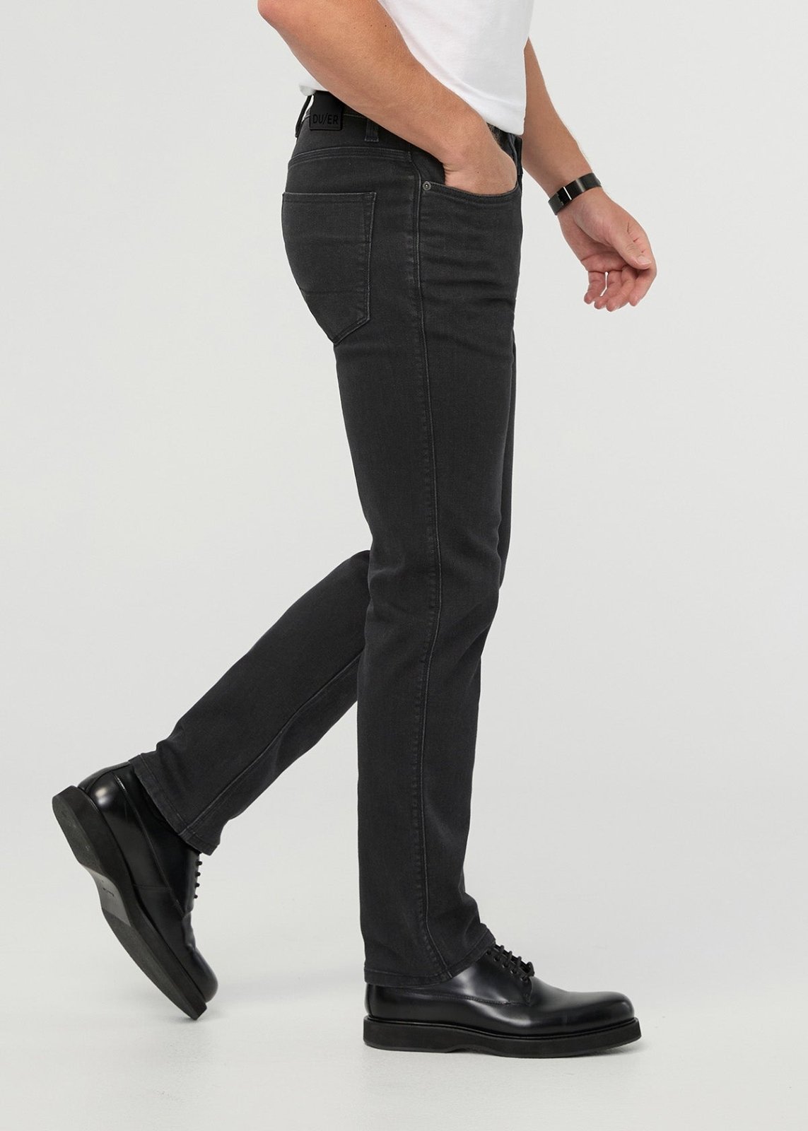 Jeans Performance Slim Straight - Côté noir délavé