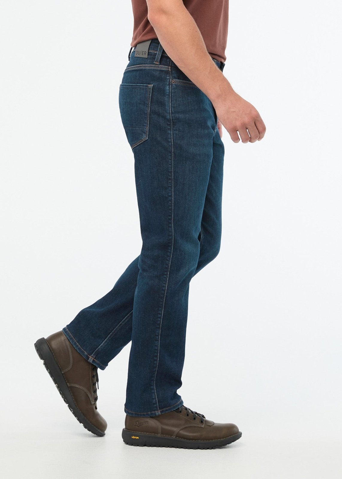 Men's Cold Front Straight Fit Fleece Stretch Jeans side