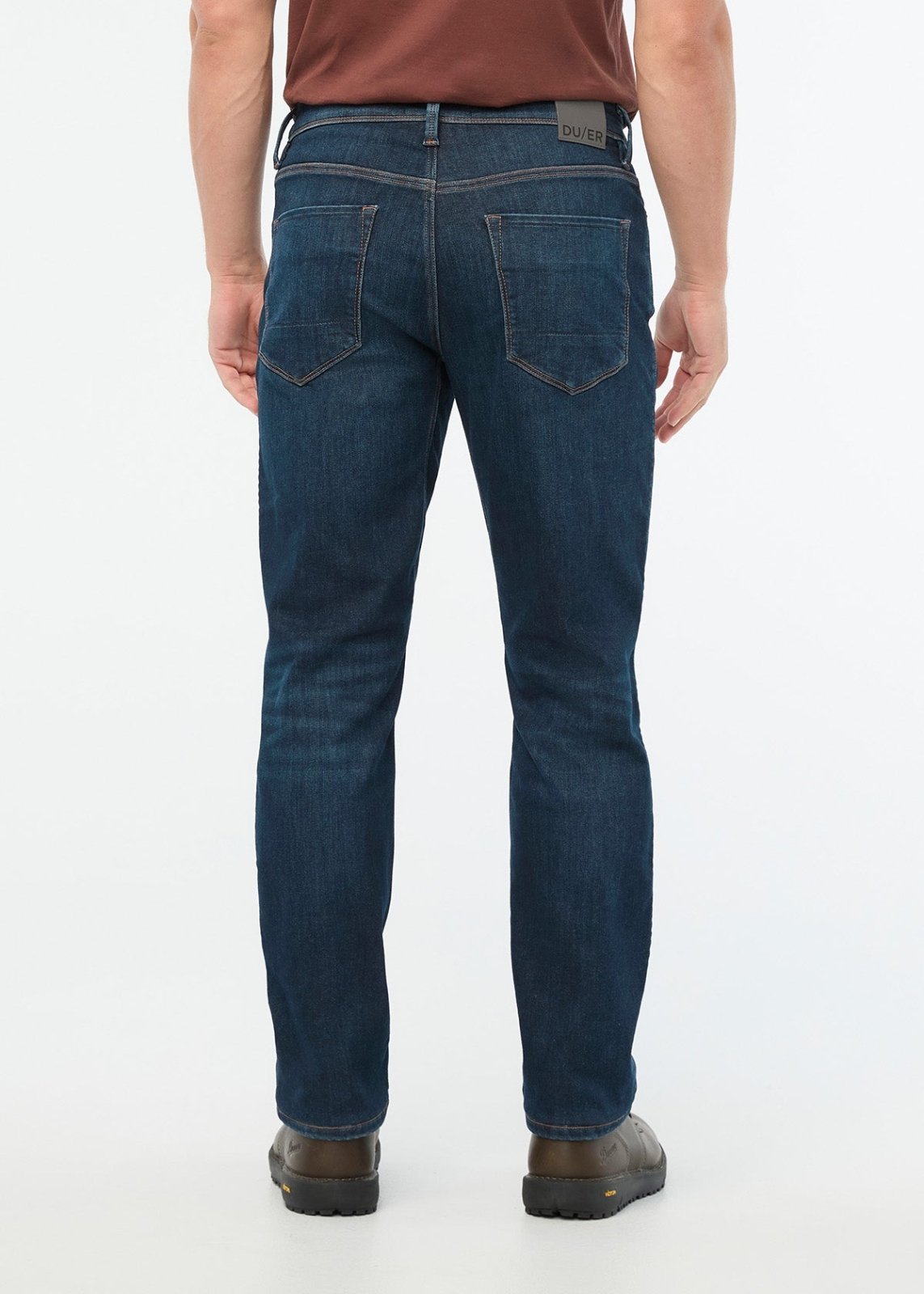 Men's Cold Front Straight Fit Fleece Stretch Jeans back