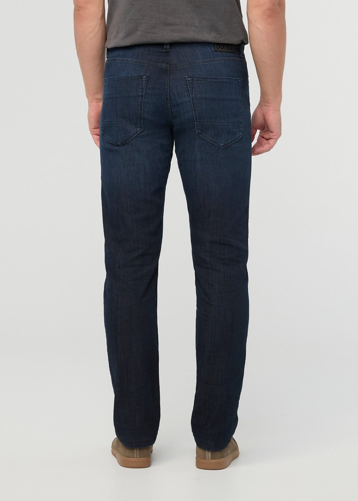 Men's Carbon Stone Performance Denim Lite Slim Straight back