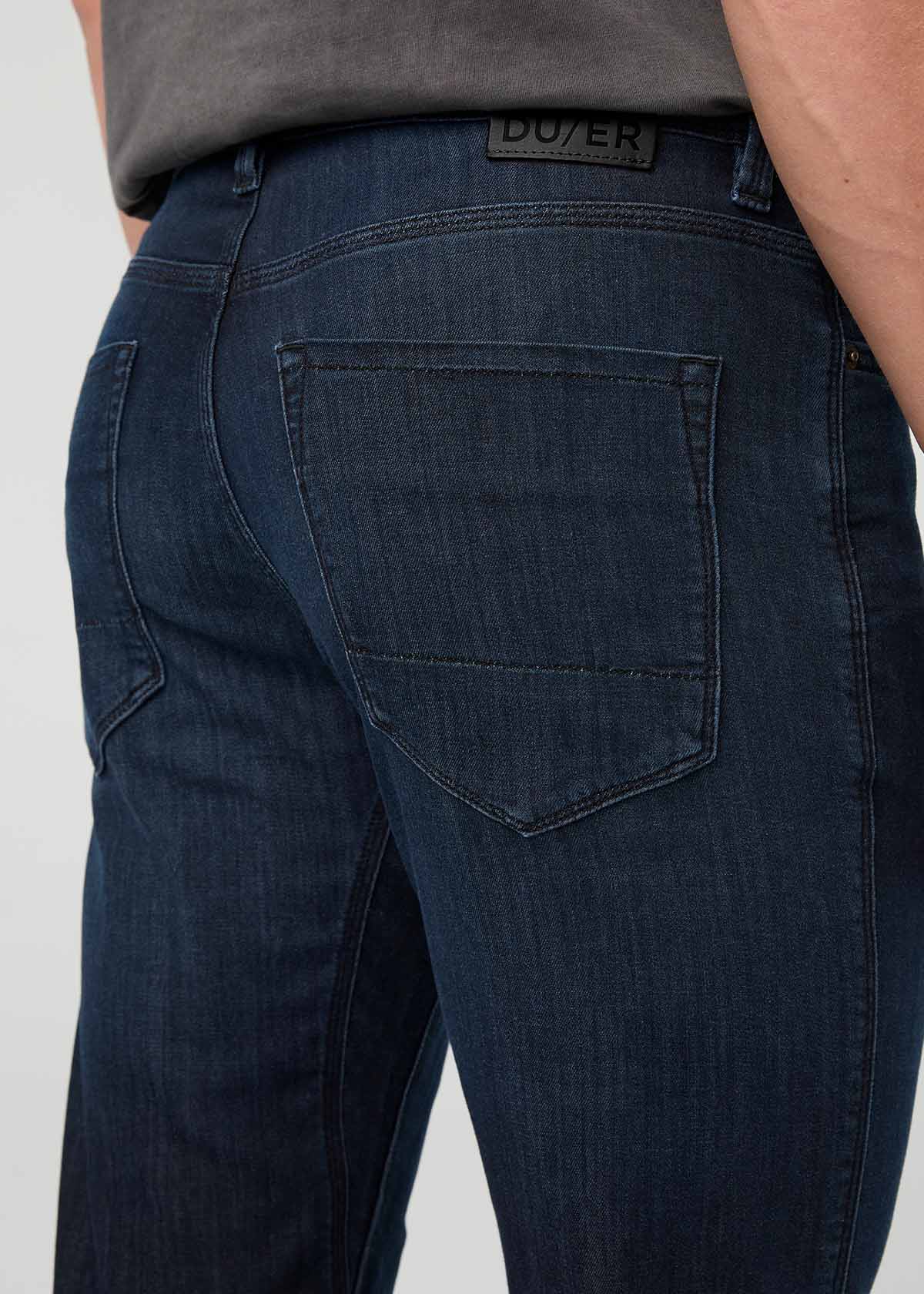 Men's Carbon Stone Performance Denim Lite Slim Straight back