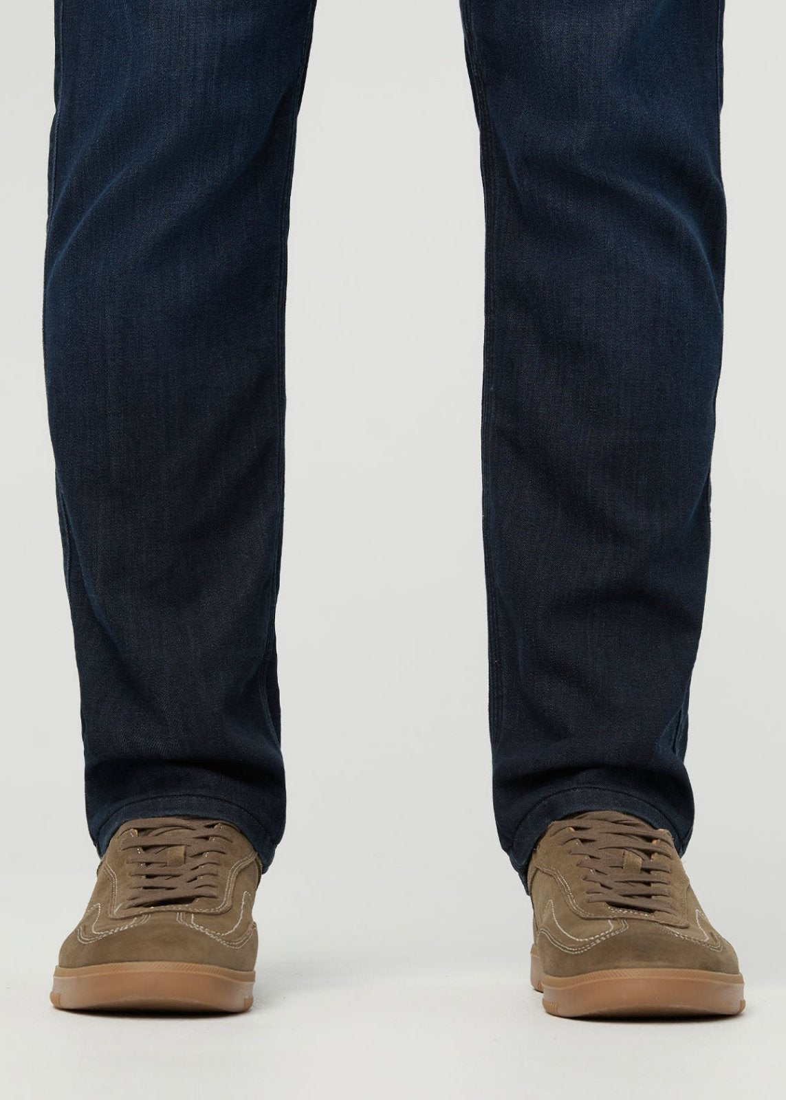 Men's Carbon Stone Performance Denim Lite Slim Straight front ankle