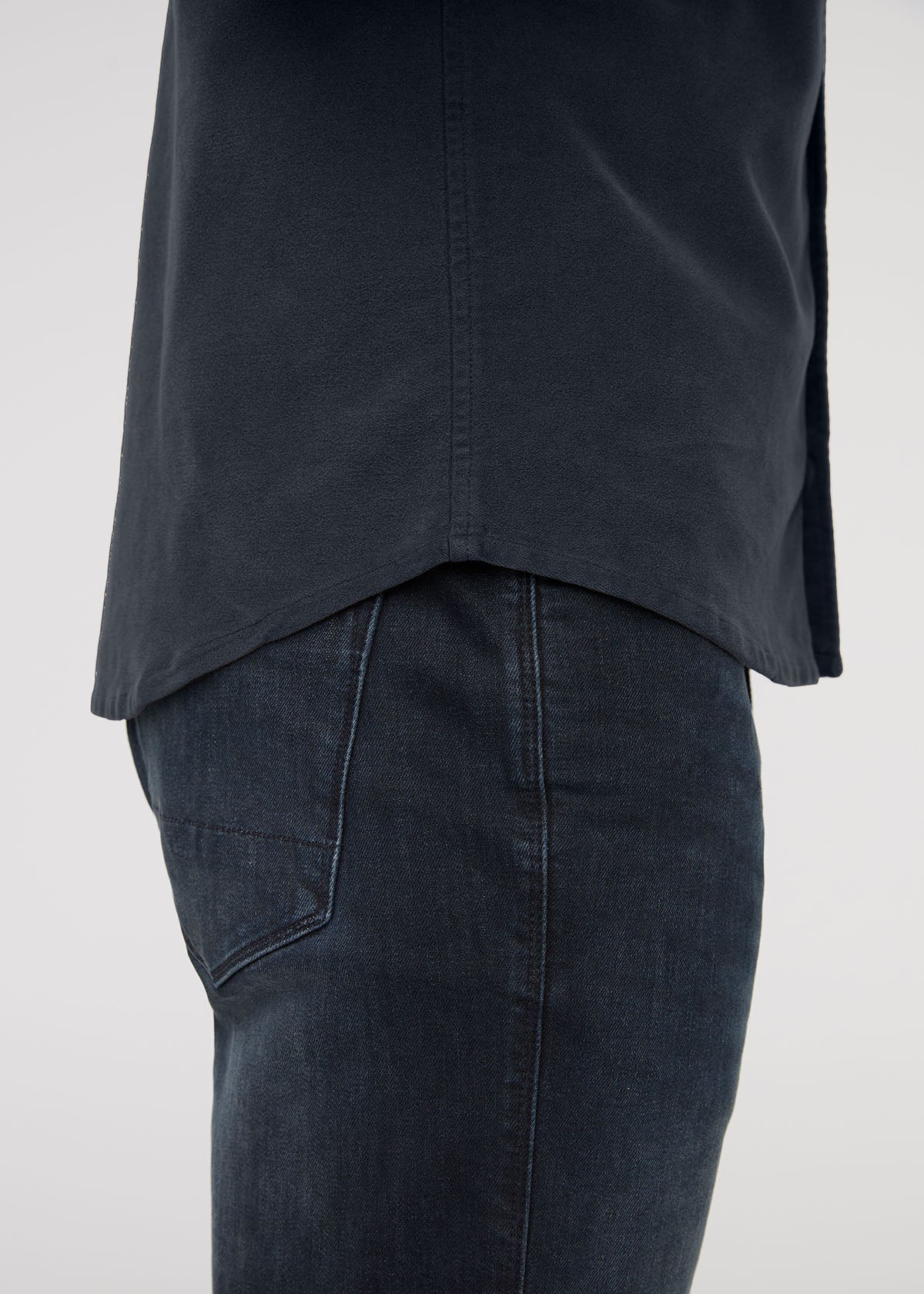 Surchemise No Sweat en moleskine - Bleu marine