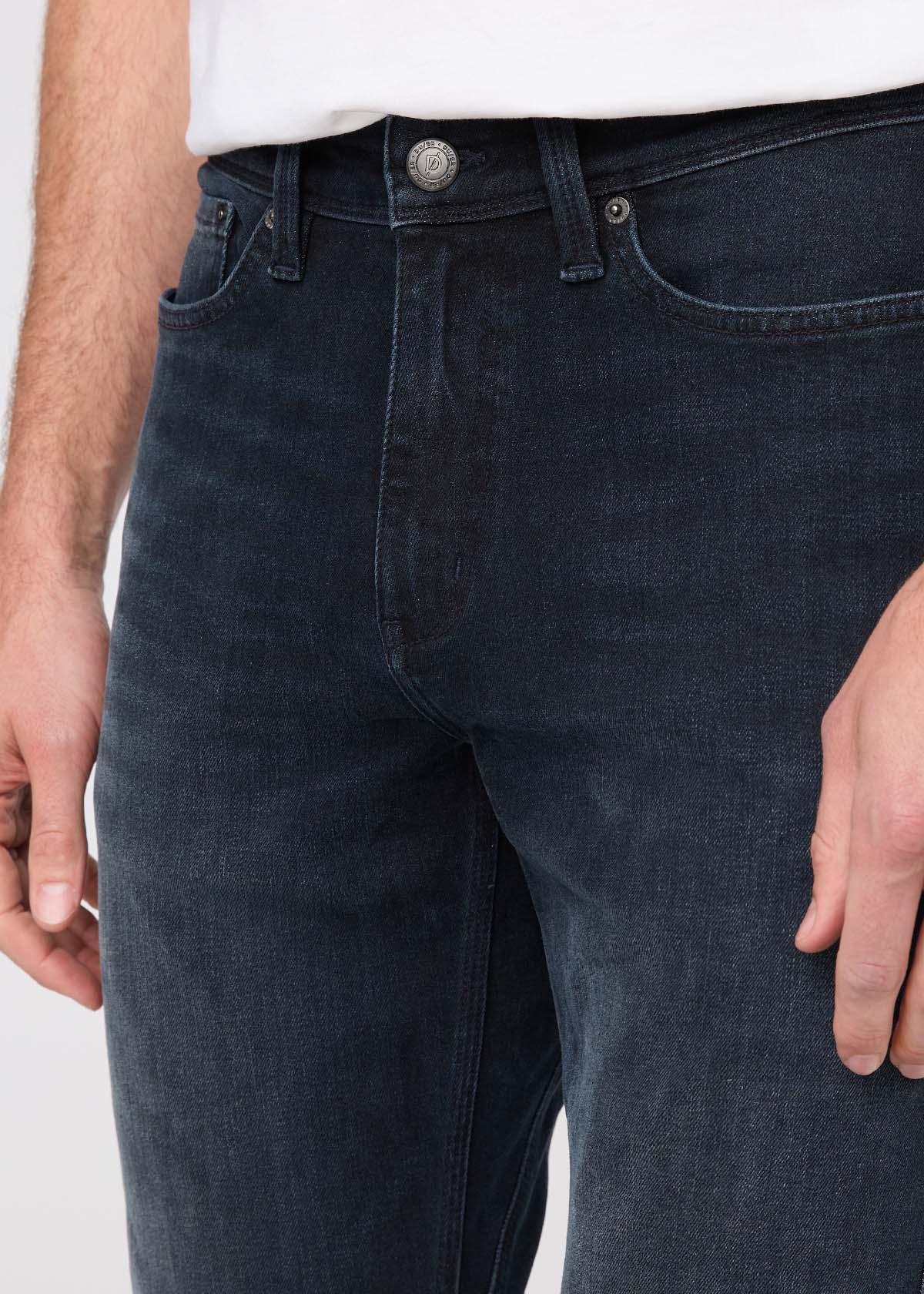 mens carbon stone slim straight fit stretch jeans front waistband