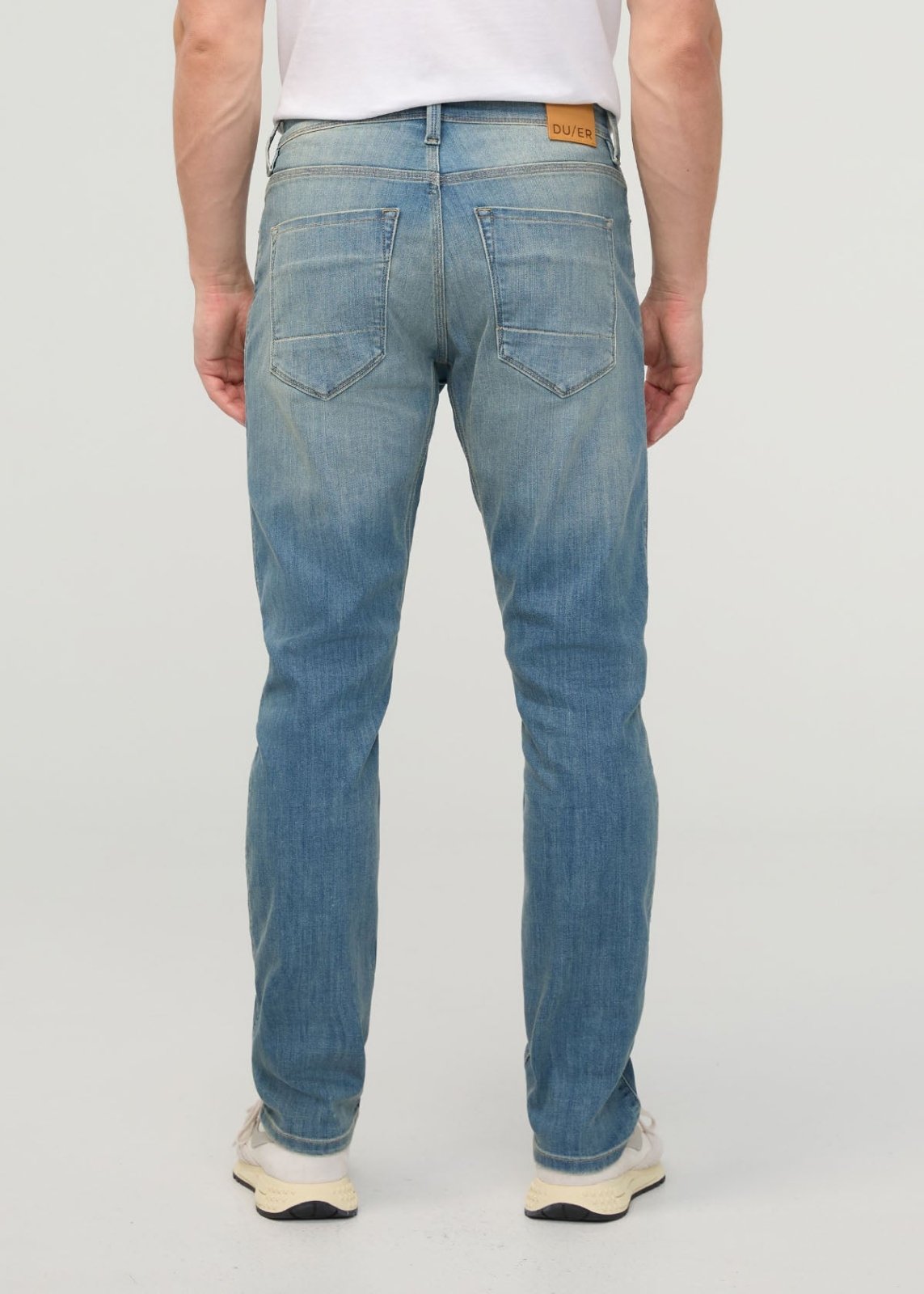 Men's Outback Relaxed Fit Stretch Blue Jeans Back