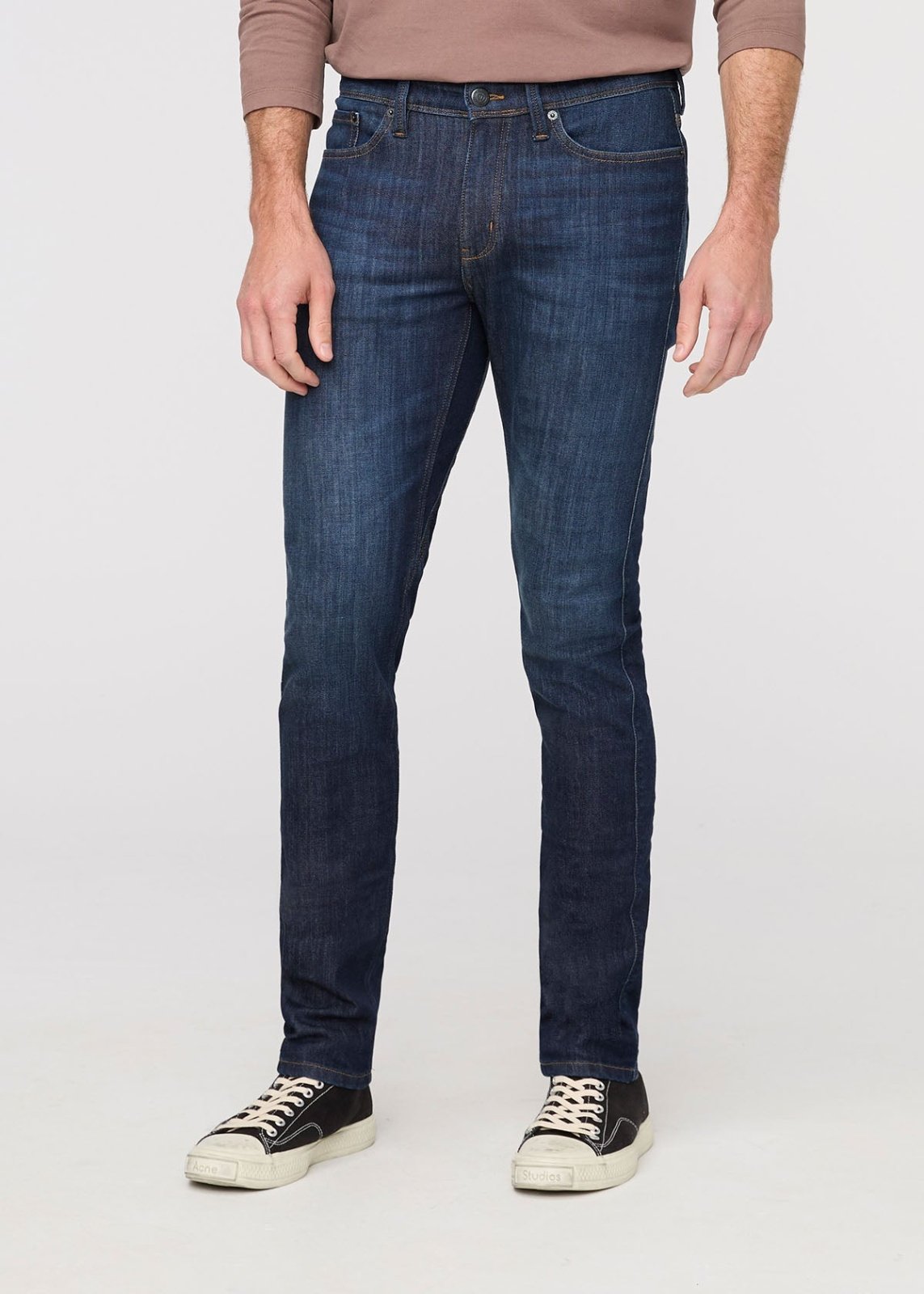 Men's Marina Blue Slim Fit Stretch Jeans Front