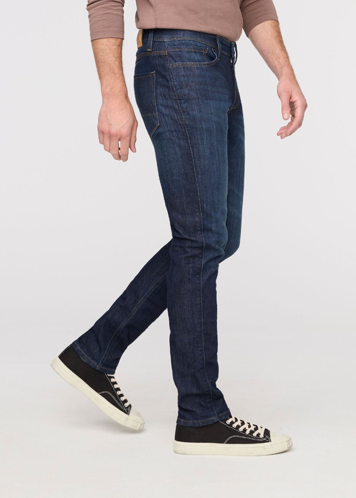 Men's Marina Blue Slim Fit Stretch Jeans Side