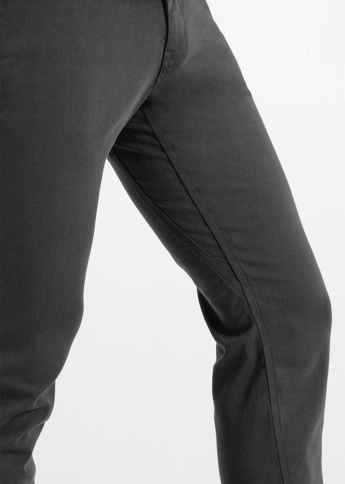 mens slim grey dress sweatpant gusset detail