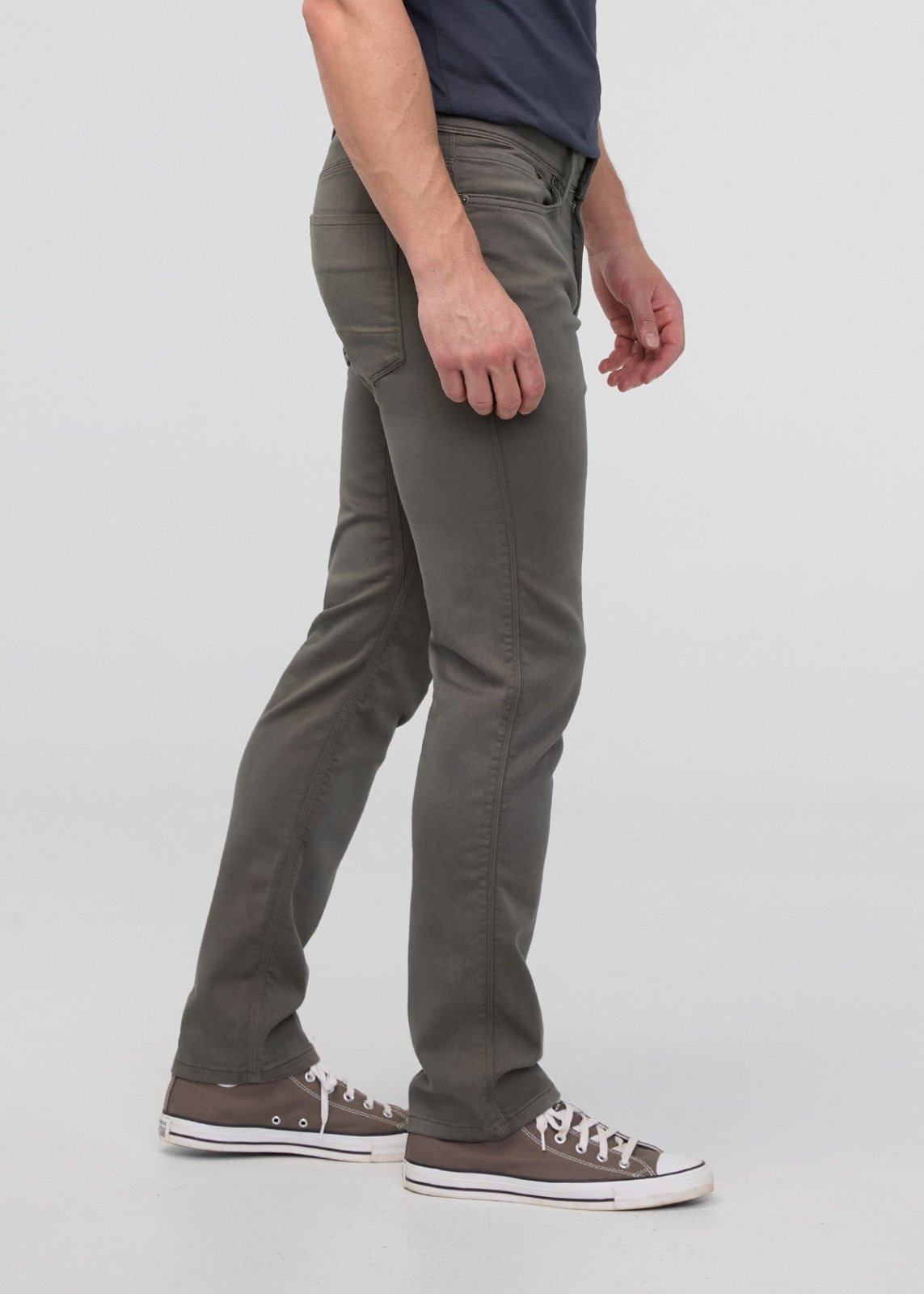 mens gull slim straight dress sweatpant side