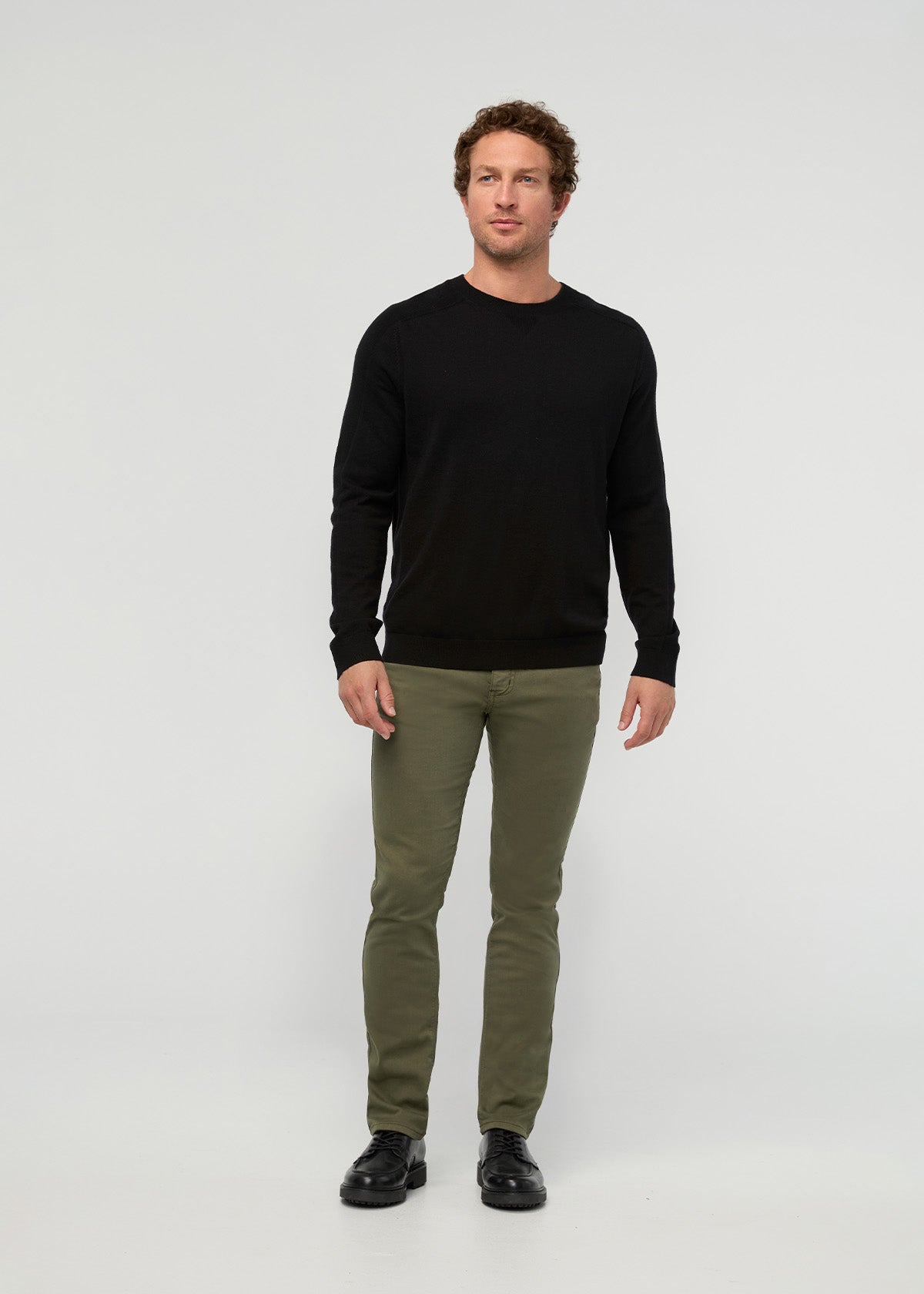 Men's Kelp Slim Straight Fit Dress Sweatpant full front body