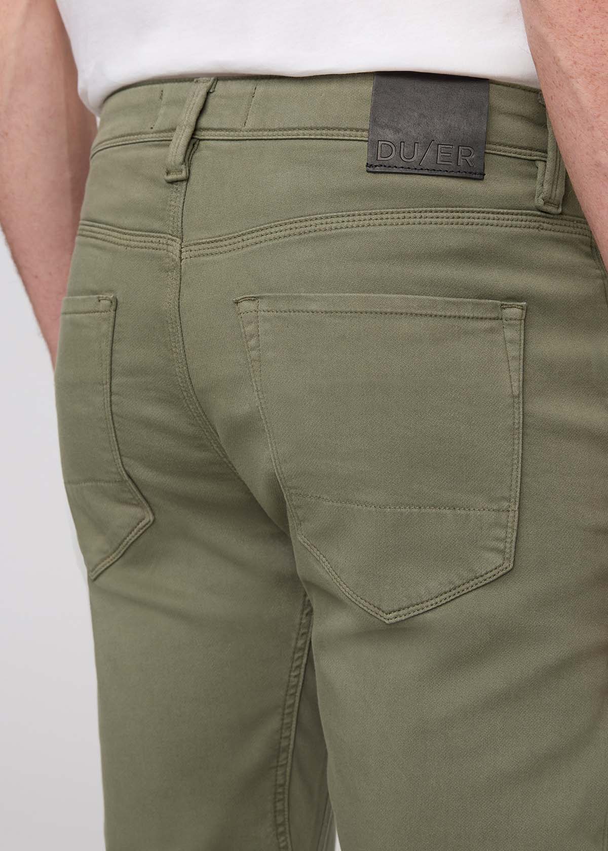 Men's Light Fern Straight Fit Dress Sweatpant back patch and pocket detail