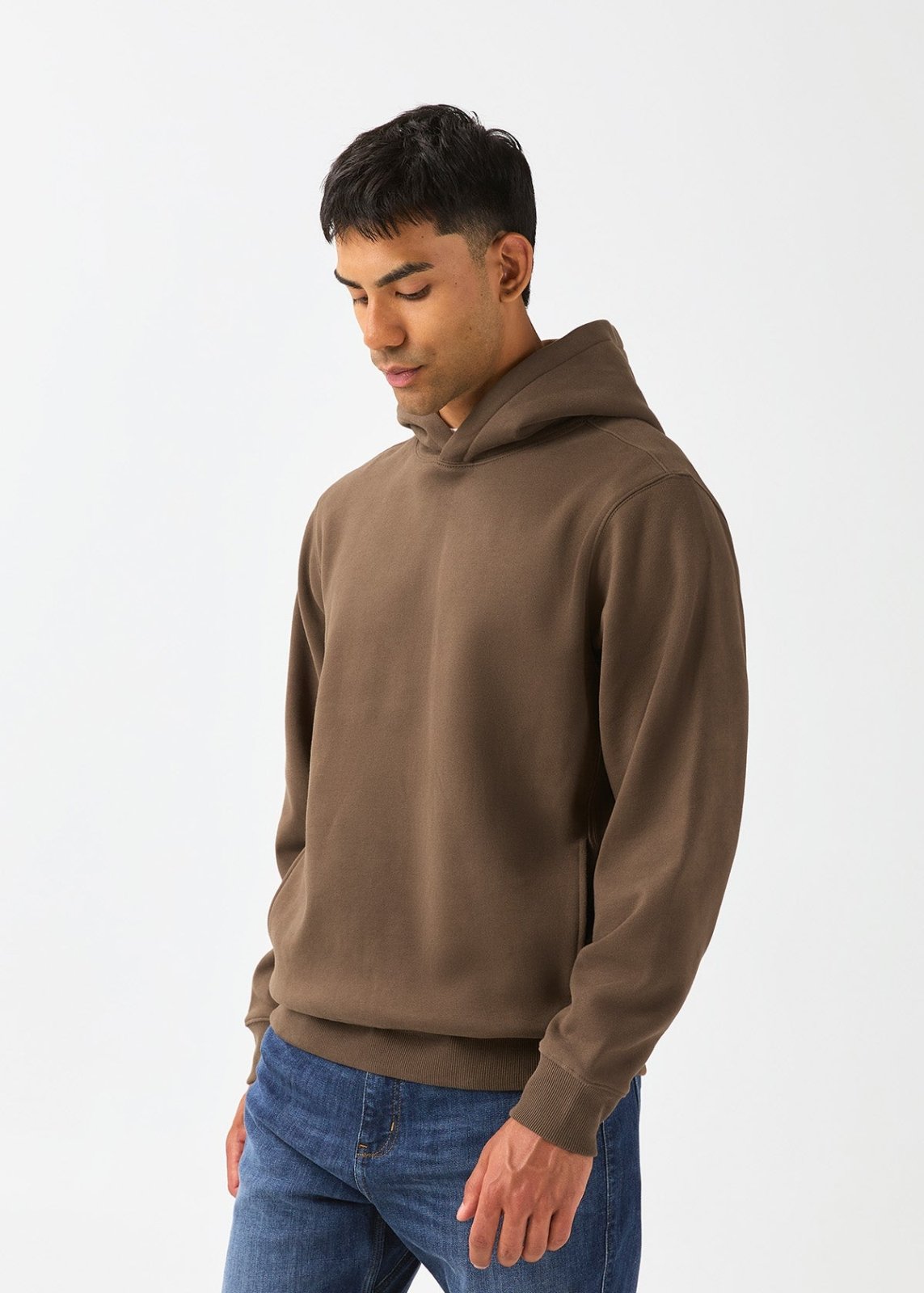 durasoft-fleece-motion-hoodie-cocoa side