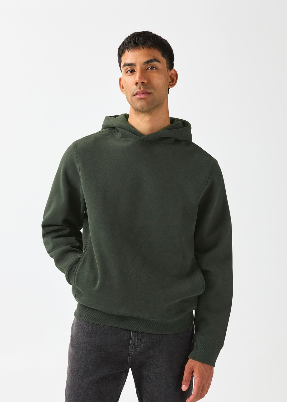 durasoft-fleece-motion-hoodie-evergreen - face avant