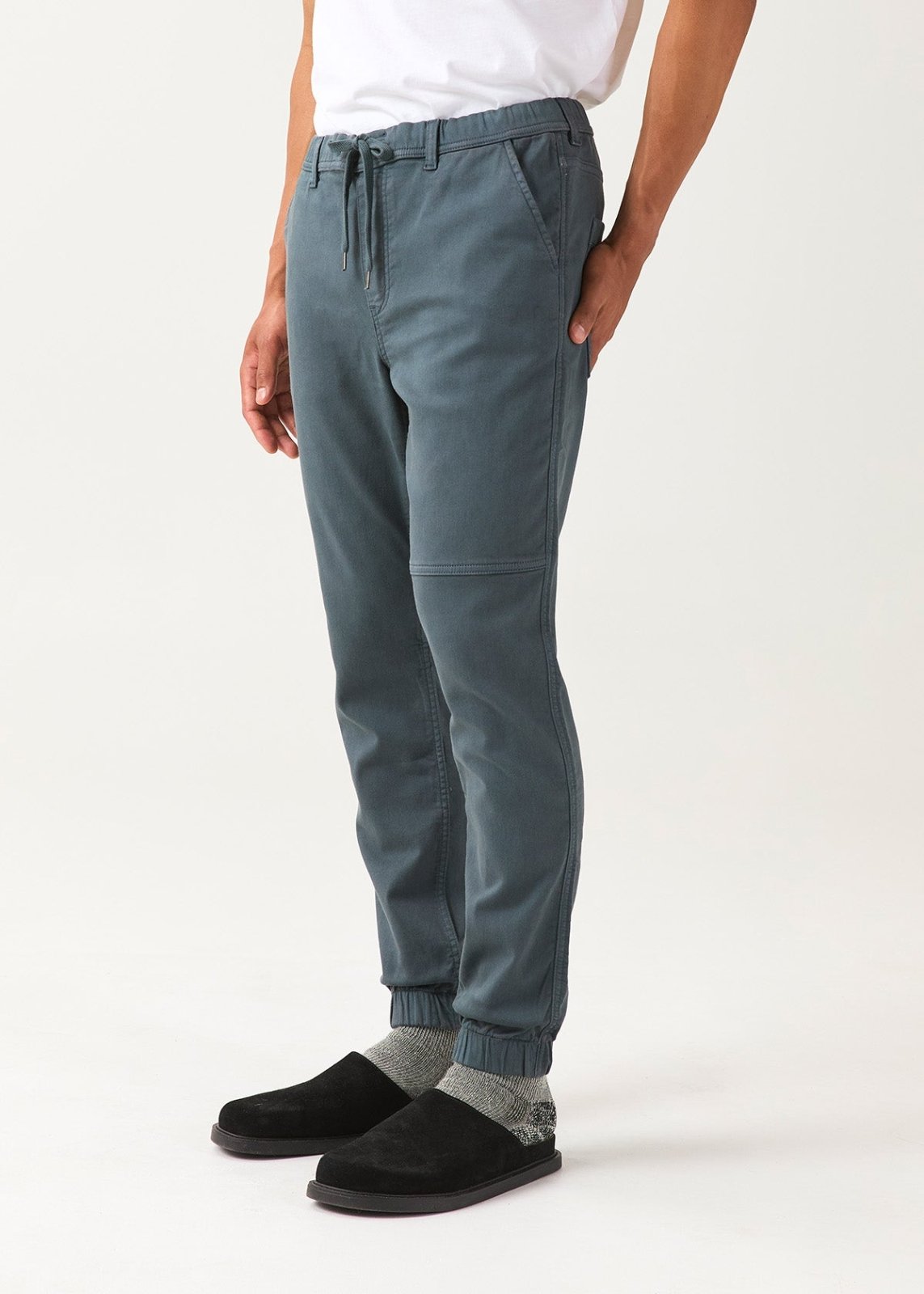 Jogger de sport bleu ardoise pour homme – vue de profil