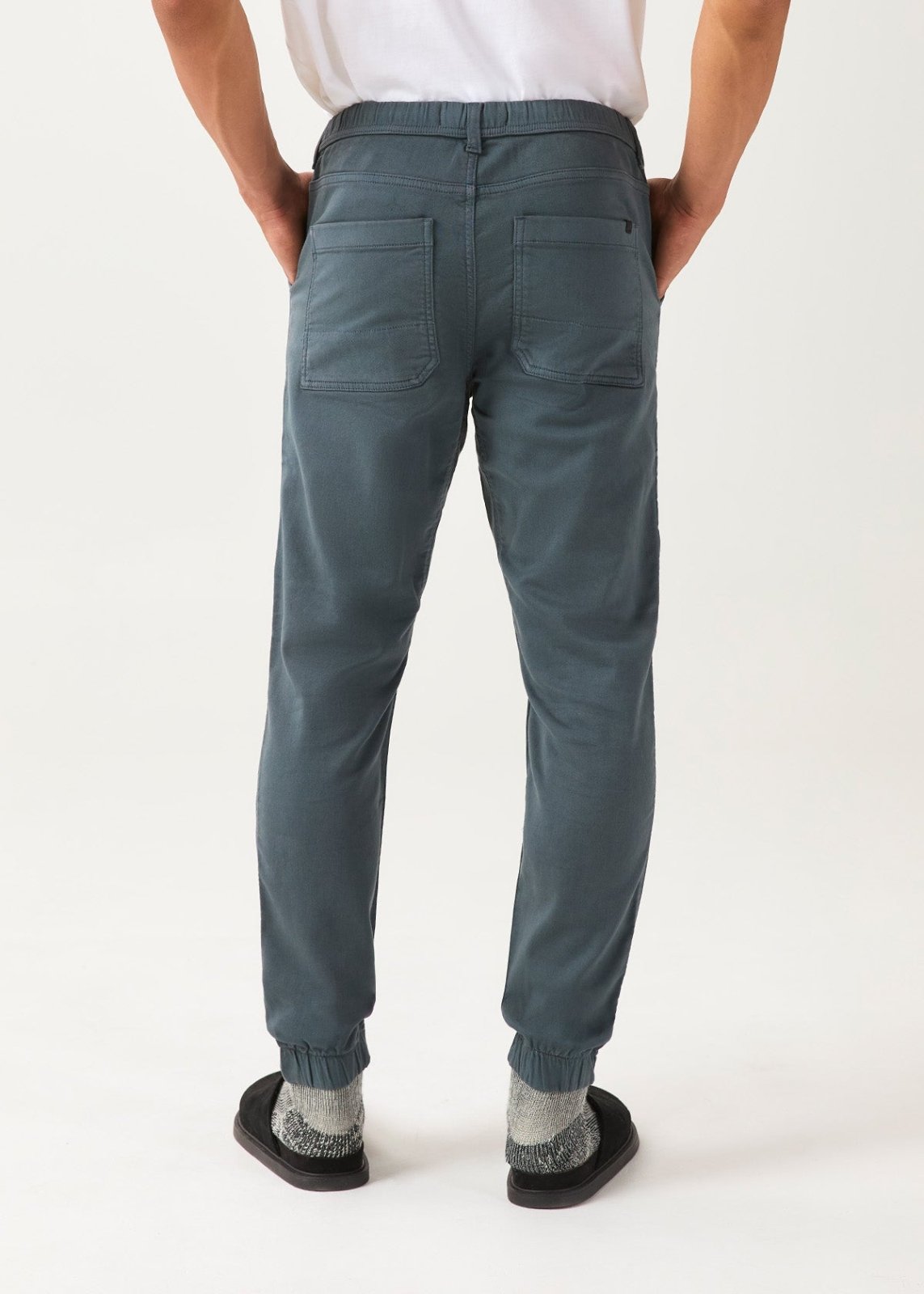 Pantalon de jogging sportif bleu ardoise pour homme - Retour