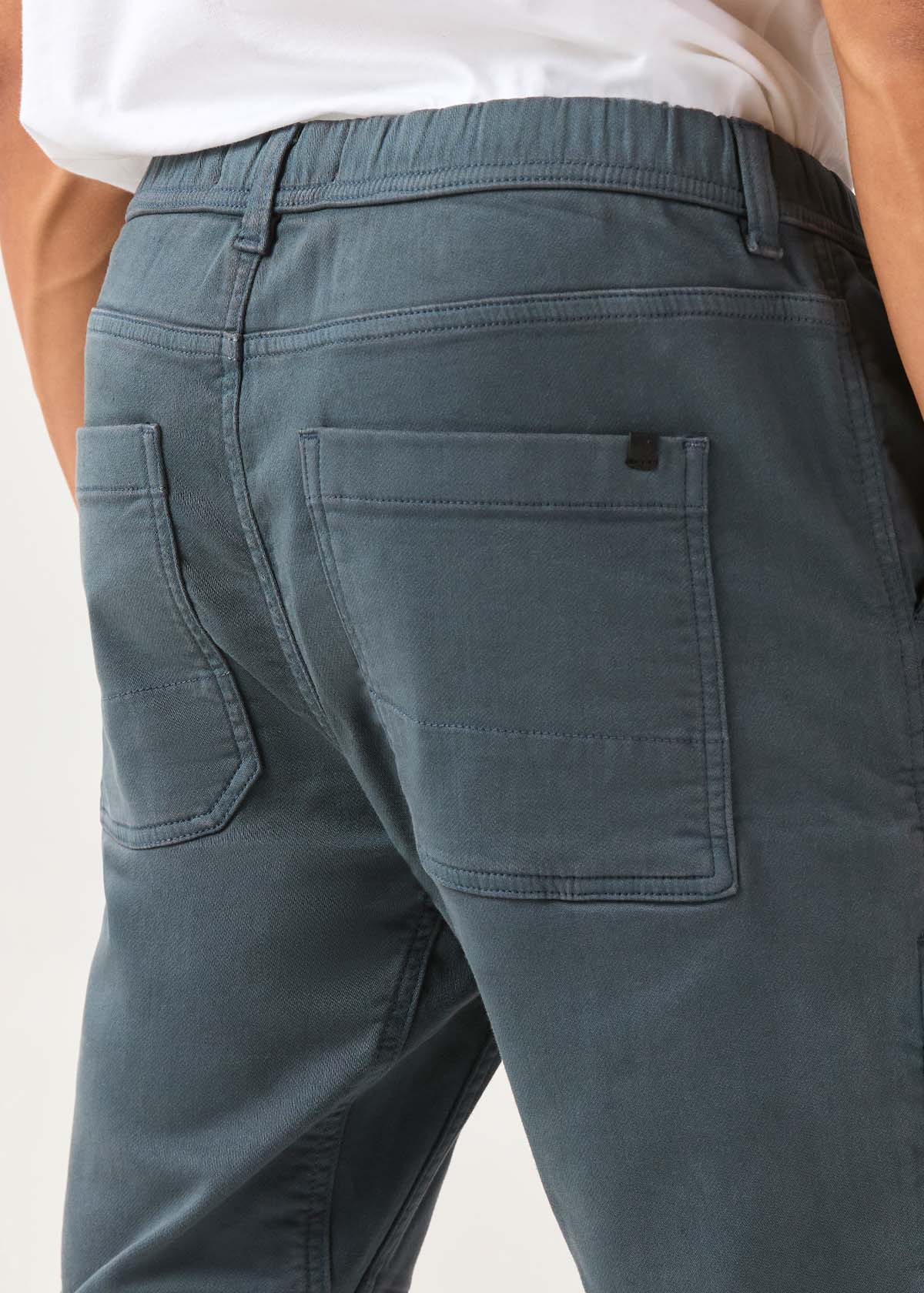 Men's Slate Blue Athletic Jogger back pocket detail