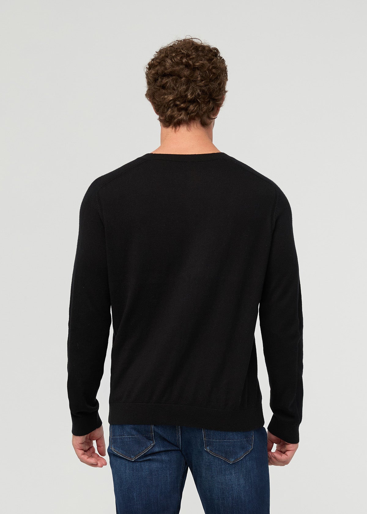 homme-easyknit-lite-col-rond-noir - dos