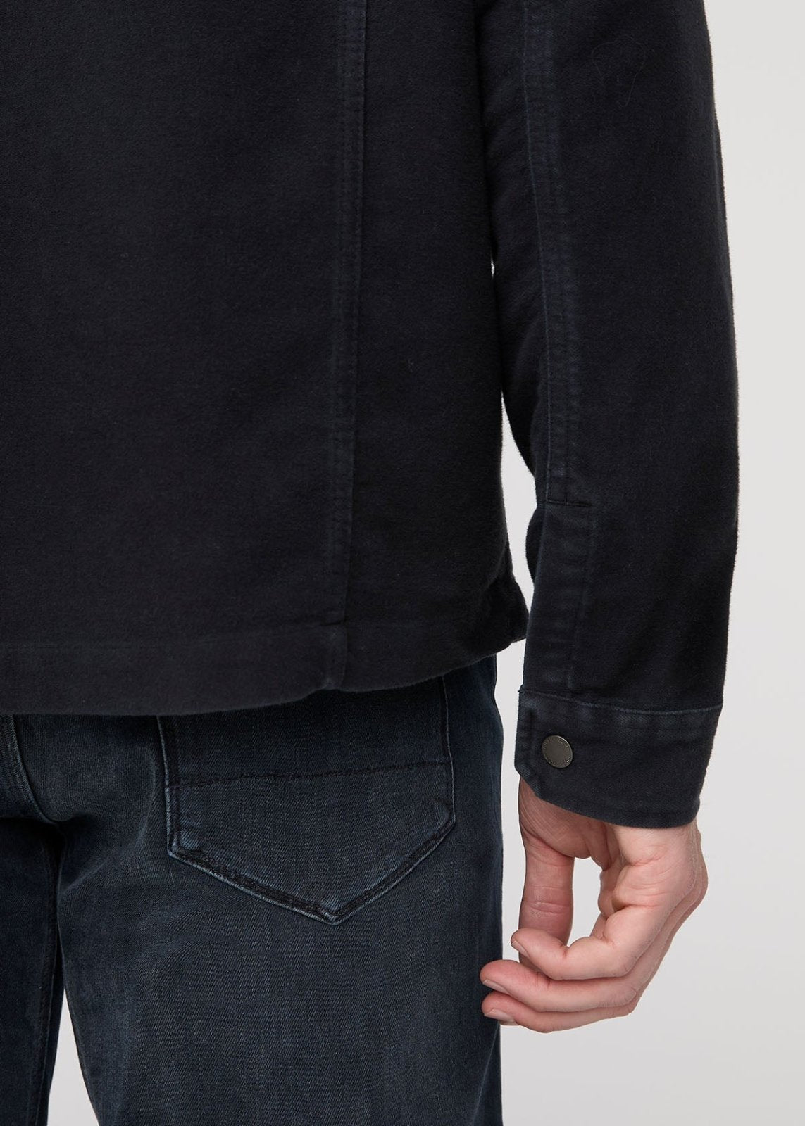 Veste en moleskine Shadow pour hommes - Détail des poignets