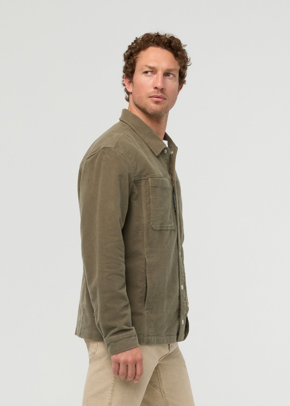 mens-no-sweat-moleskin-jacket-kelp side
