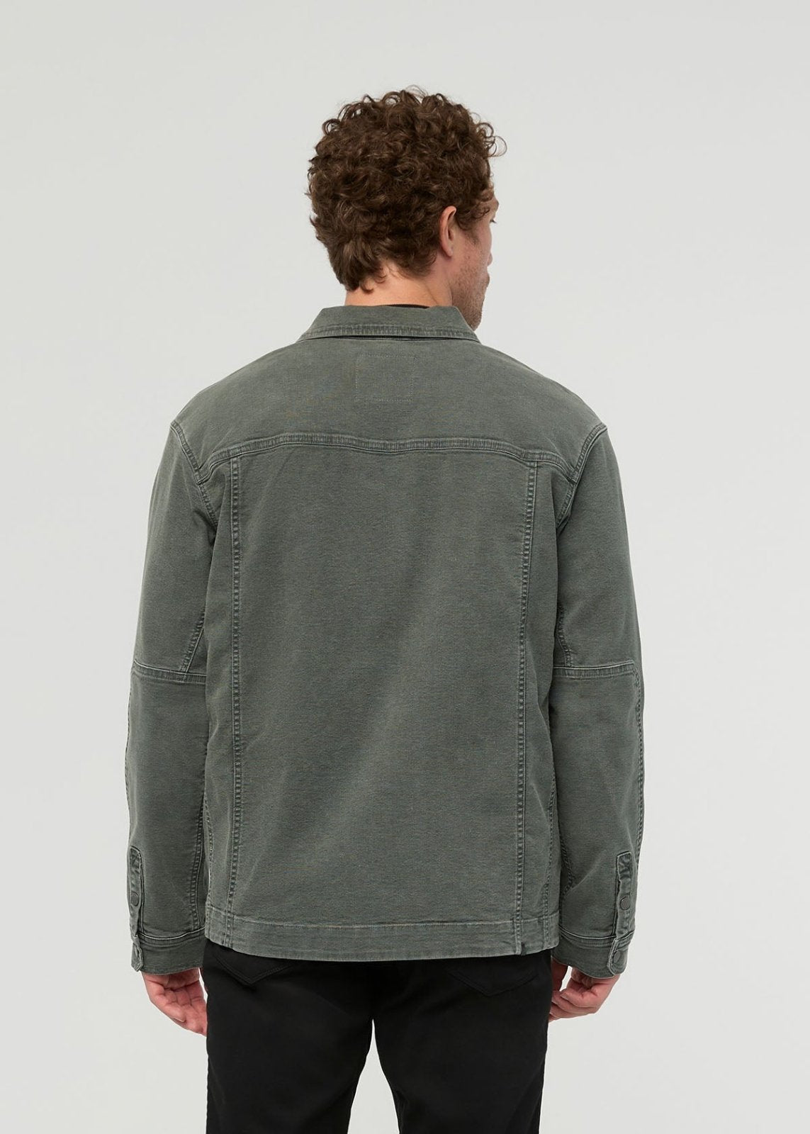 Men's Thyme Stretch Canvas Work Jacket back