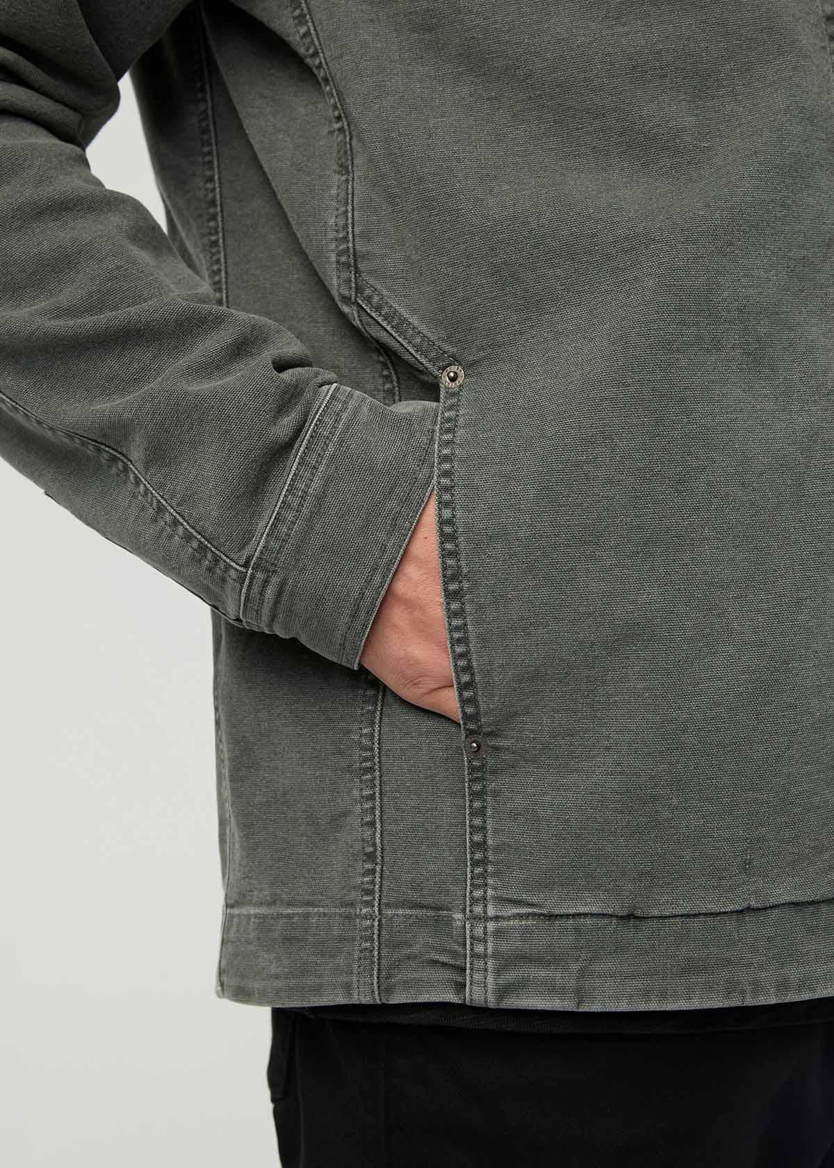 Men's Thyme Stretch Canvas Work Jacket pocket detail