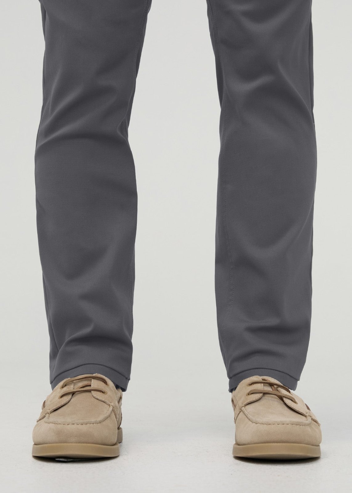 Men's River Rock Slim Straight Fit Stretch Trouser ankle detail