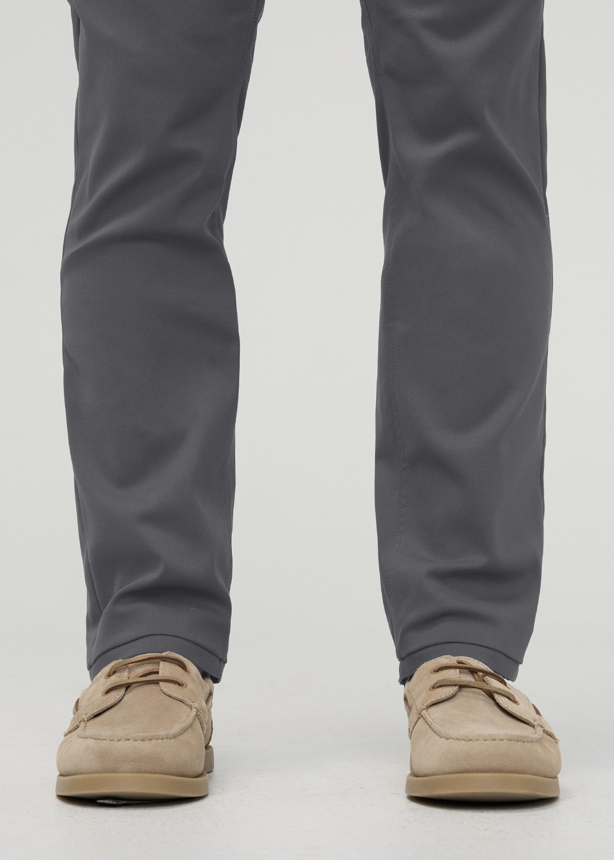 Men's River Rock Slim Straight Fit Stretch Trouser ankle detail