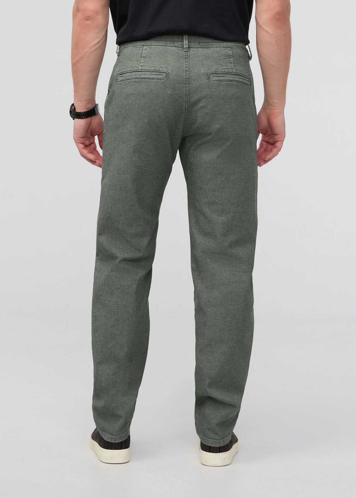 Stretch Canvas Relaxed Straight Chino - Thyme