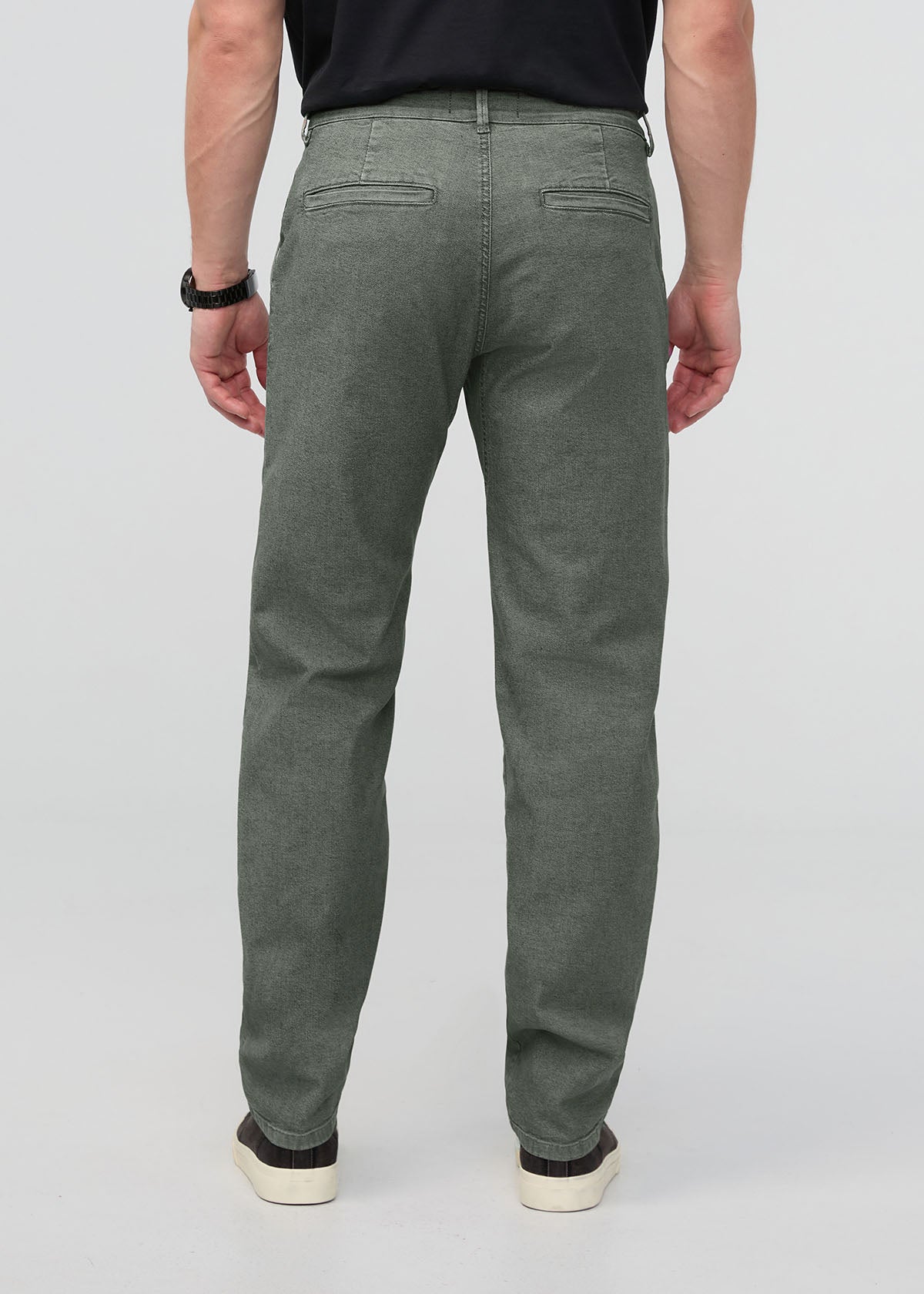Stretch Canvas Relaxed Straight Chino - Thyme