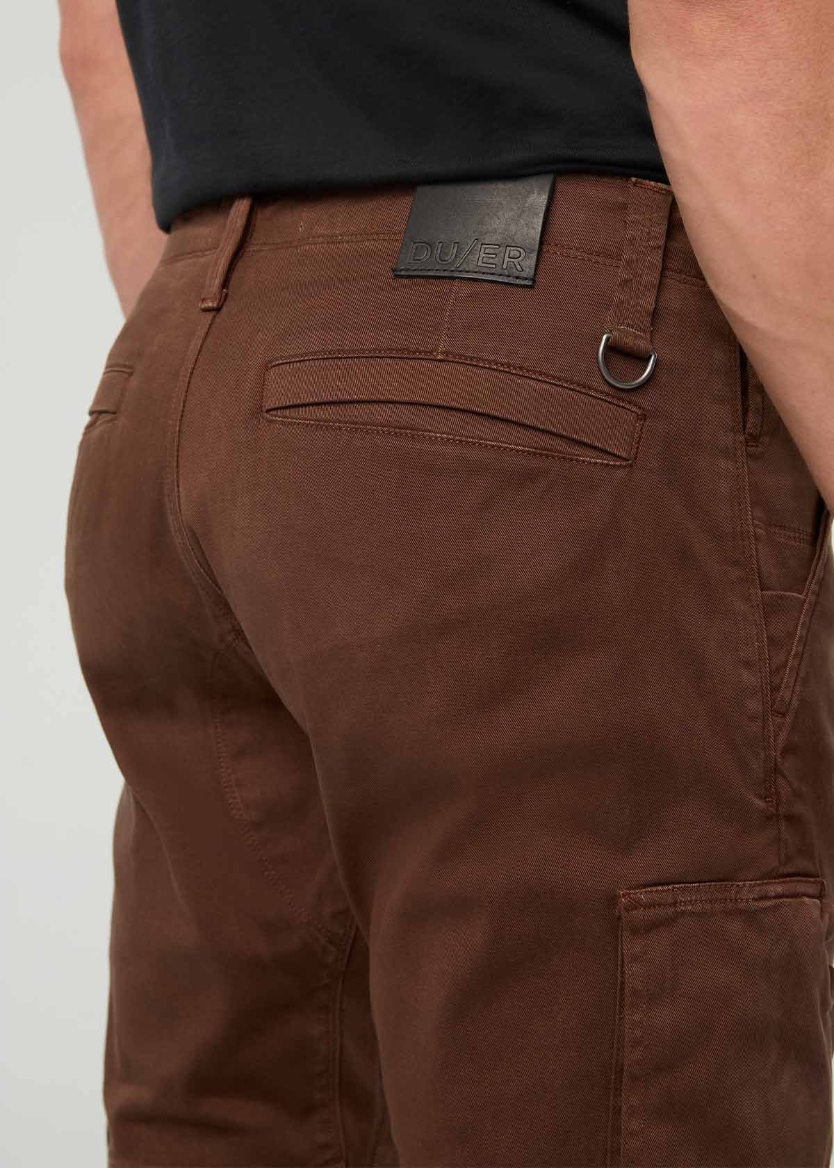 Men's Black Athletic Water Resistant Pant back pocket detail
