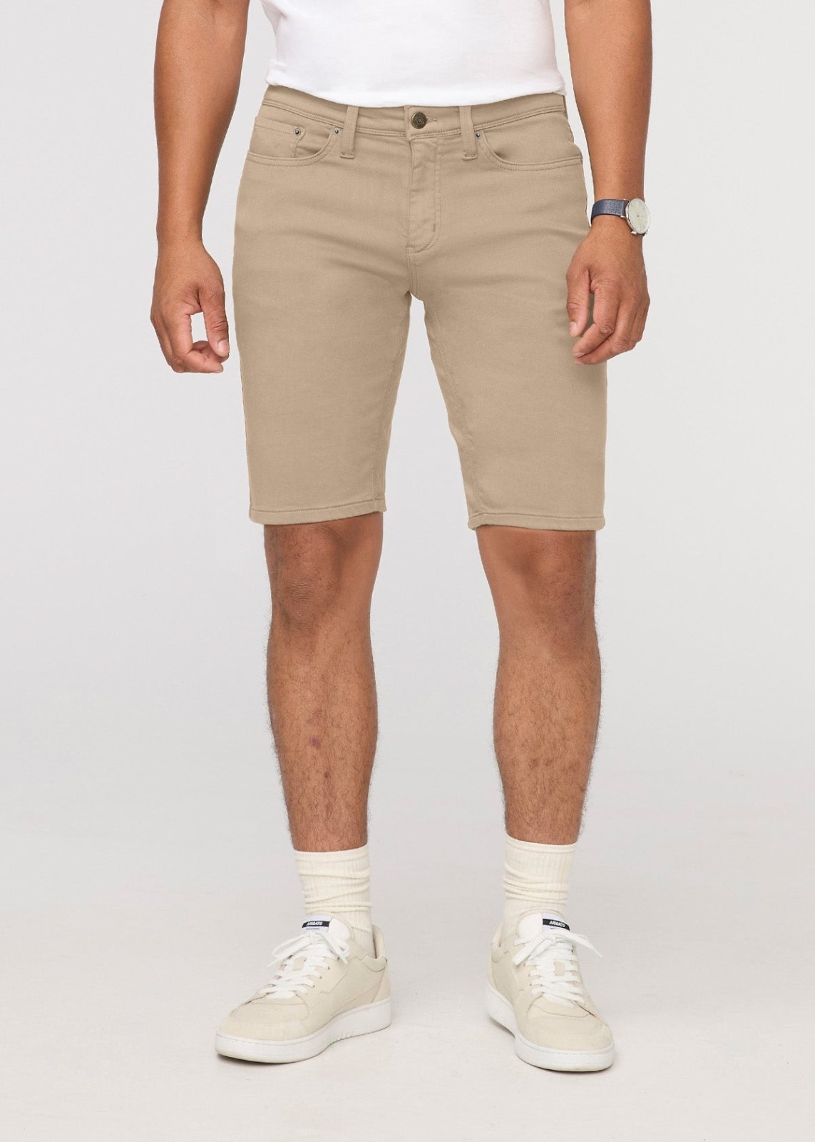mens desert khaki relaxed fit performance short front