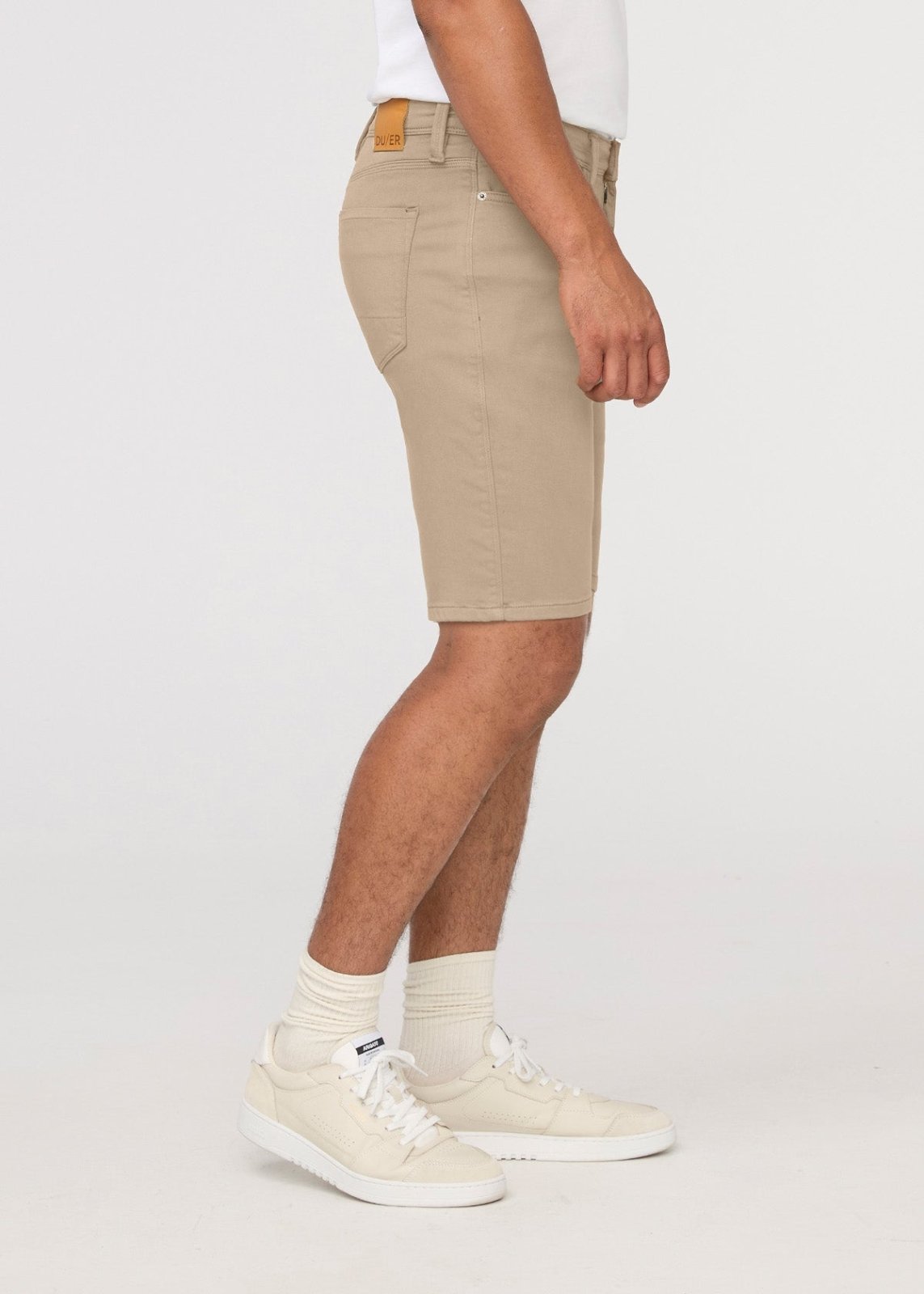 mens desert khaki relaxed fit performance short side