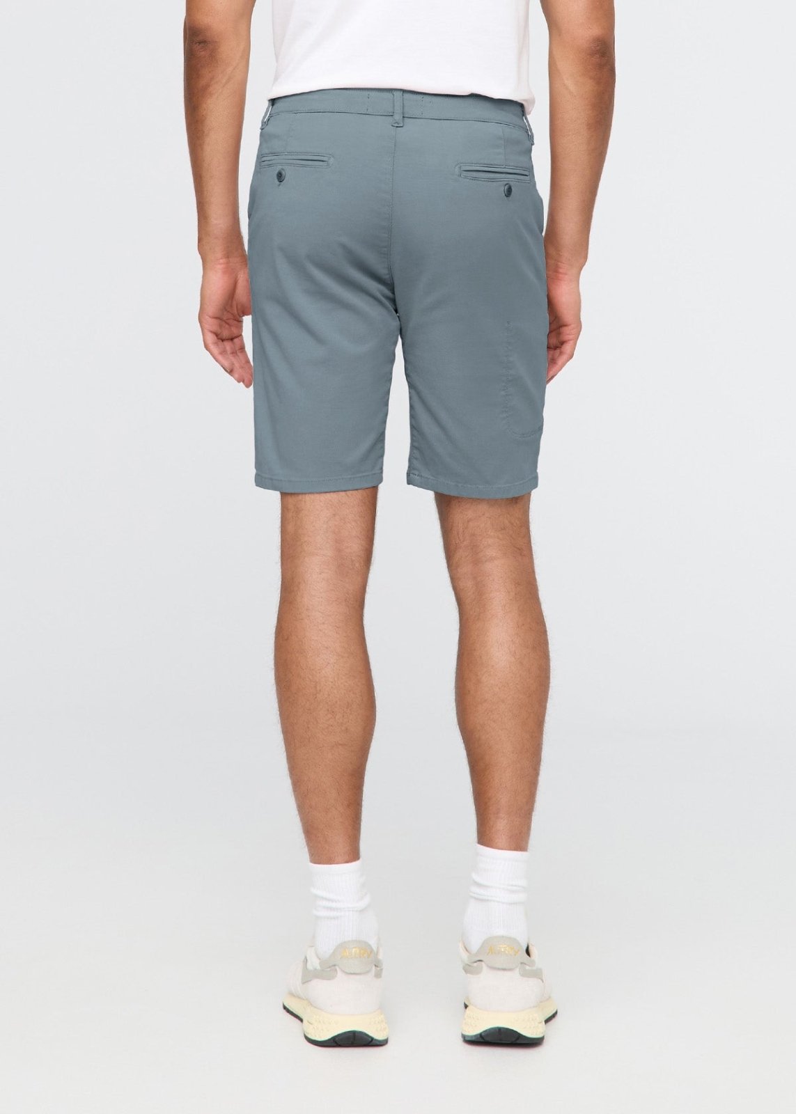Men's Blue Lightweight Shorts Slim Fit back pocket