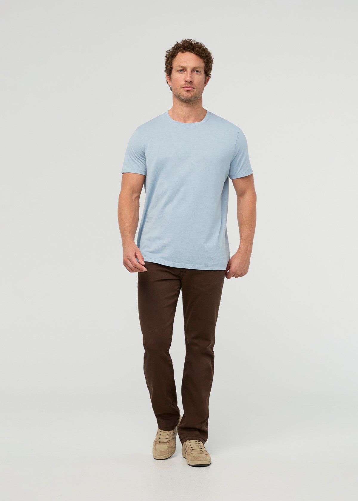 Men's 100% Pima Cotton Glacier T-Shirt front full body