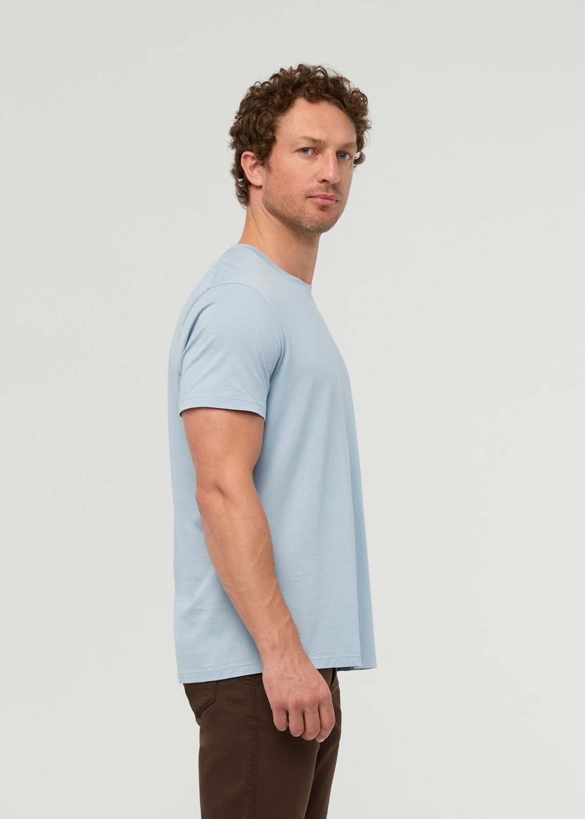 T-shirt « Glacier » pour homme, 100 % coton Pima – vue de profil