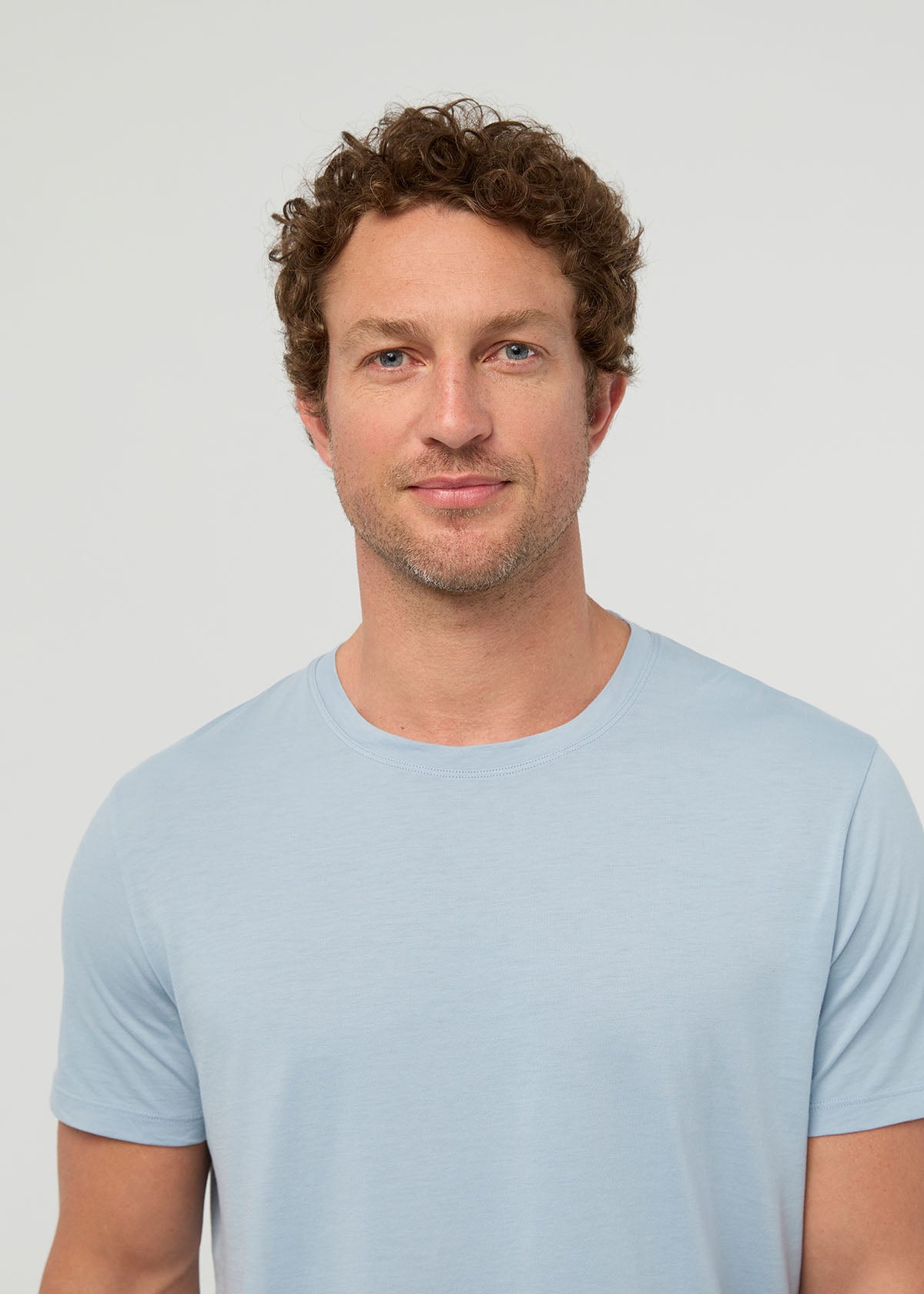 Men's 100% Pima Cotton Glacier T-Shirt front detail