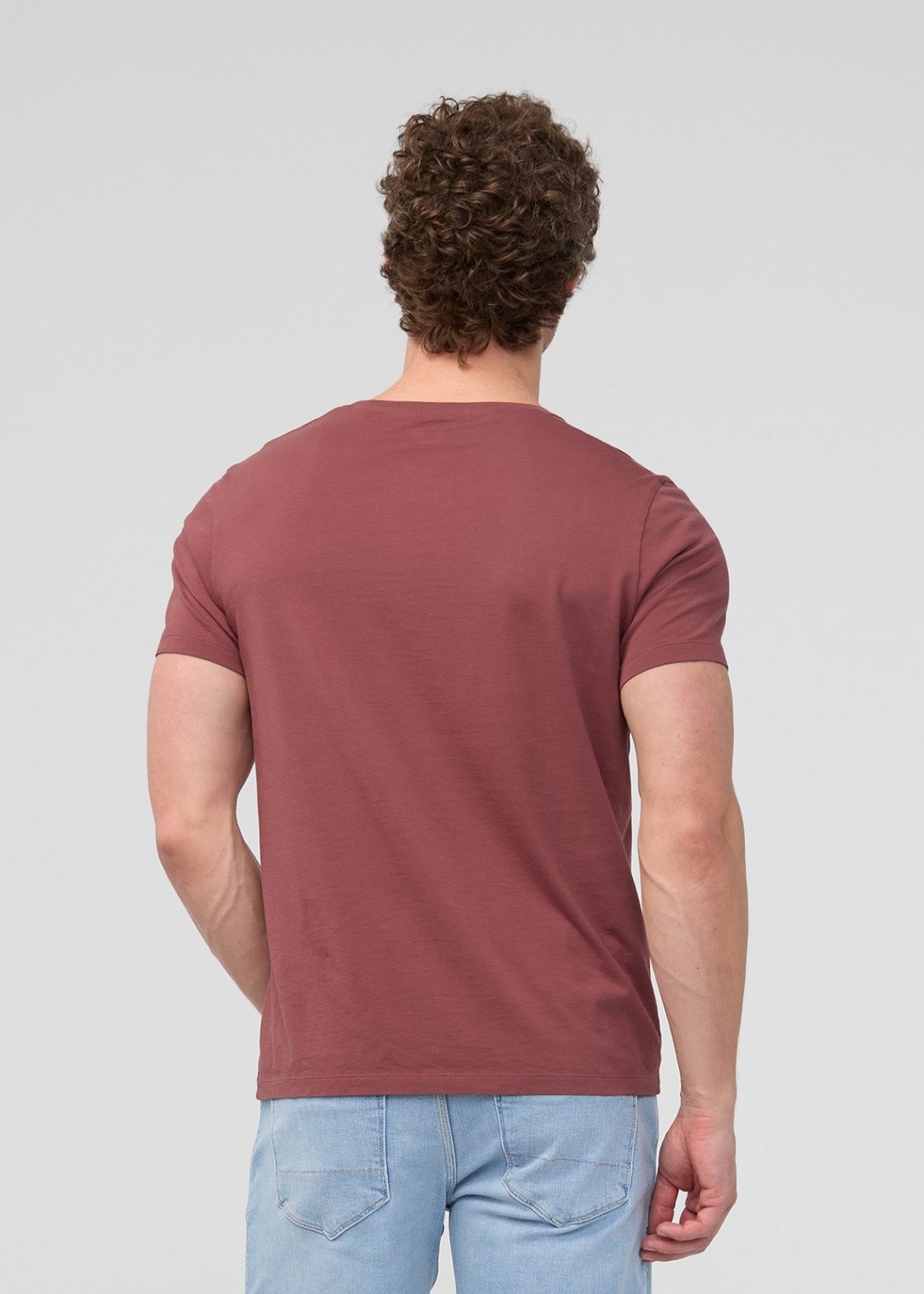Men's 100% Pima Cotton Red Clay T-Shirt Back