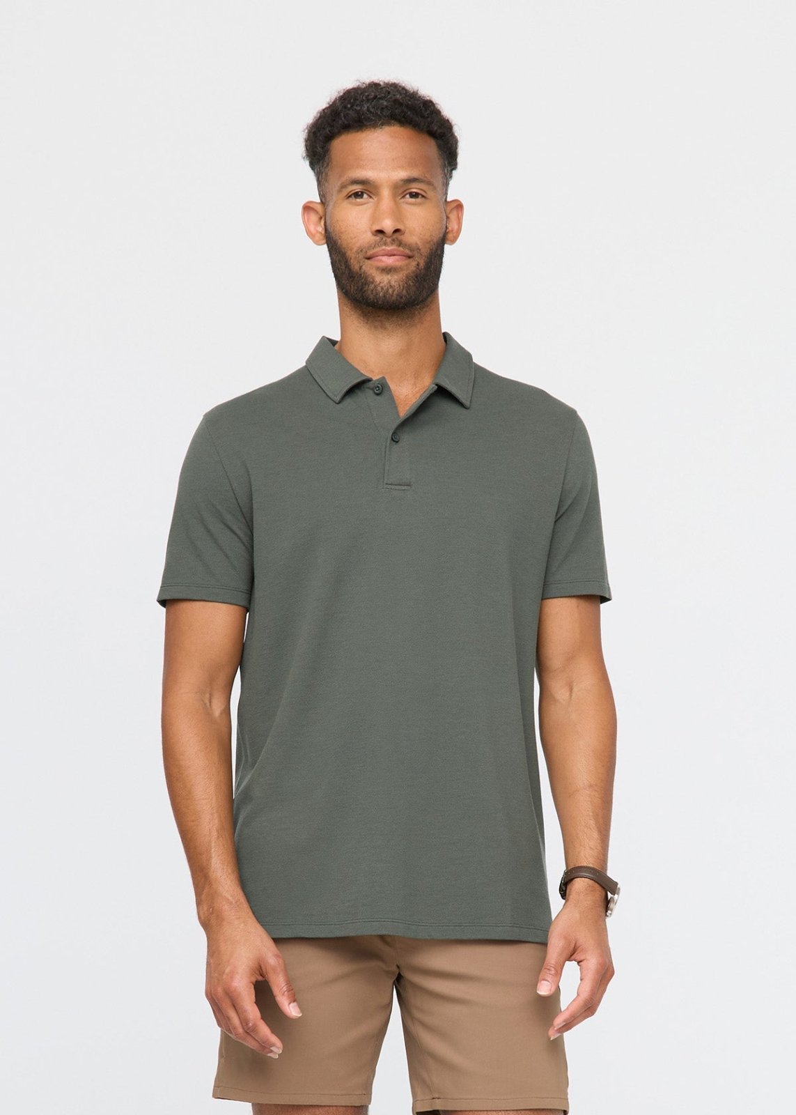 men's breathable thyme polo front