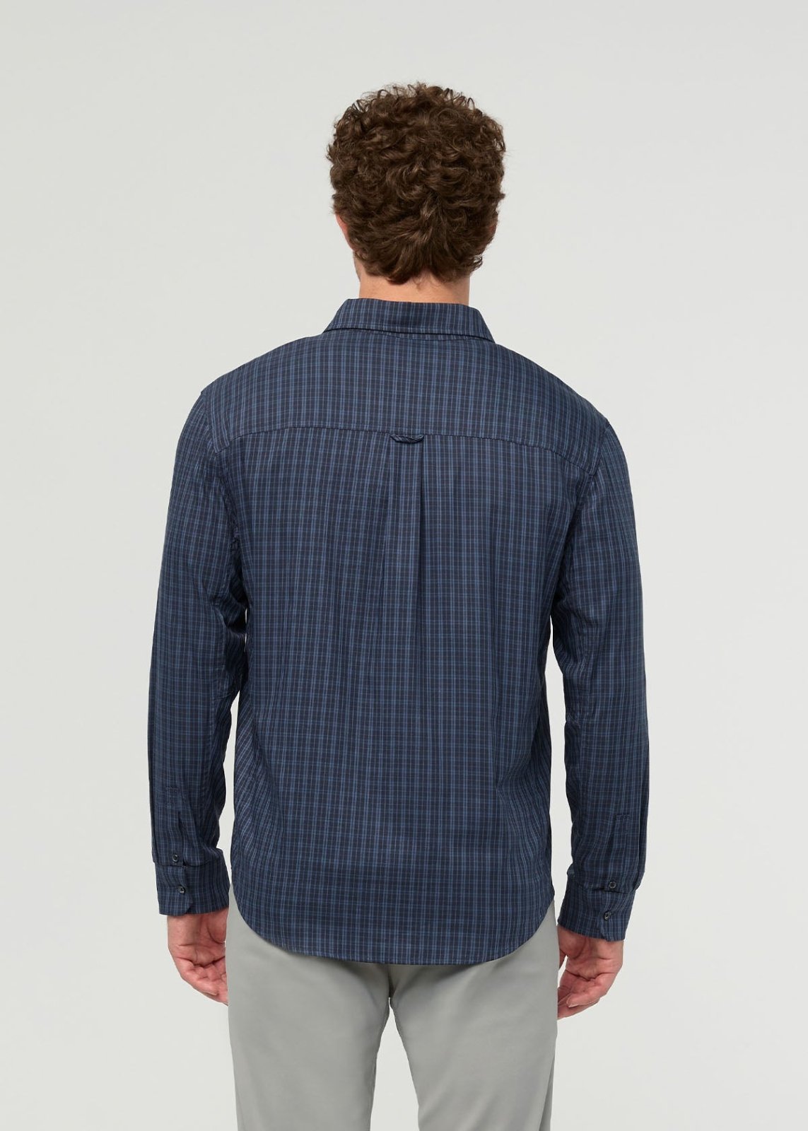 Cloudweight Twill One Pocket Shirt - Navy Check