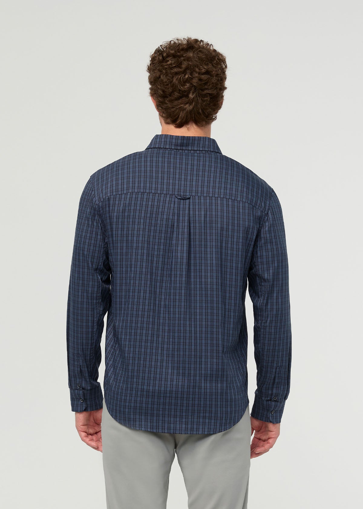 Cloudweight Twill One Pocket Shirt - Navy Check