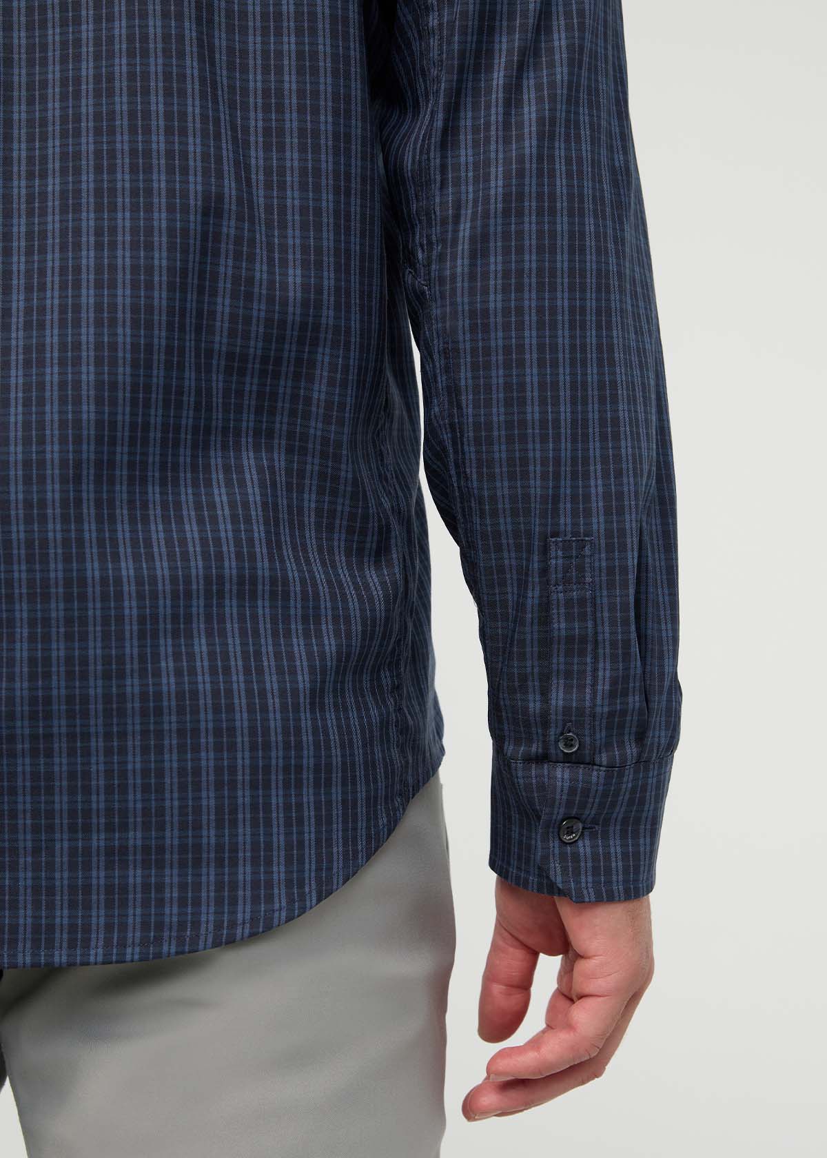 Cloudweight Twill One Pocket Shirt - Navy Check