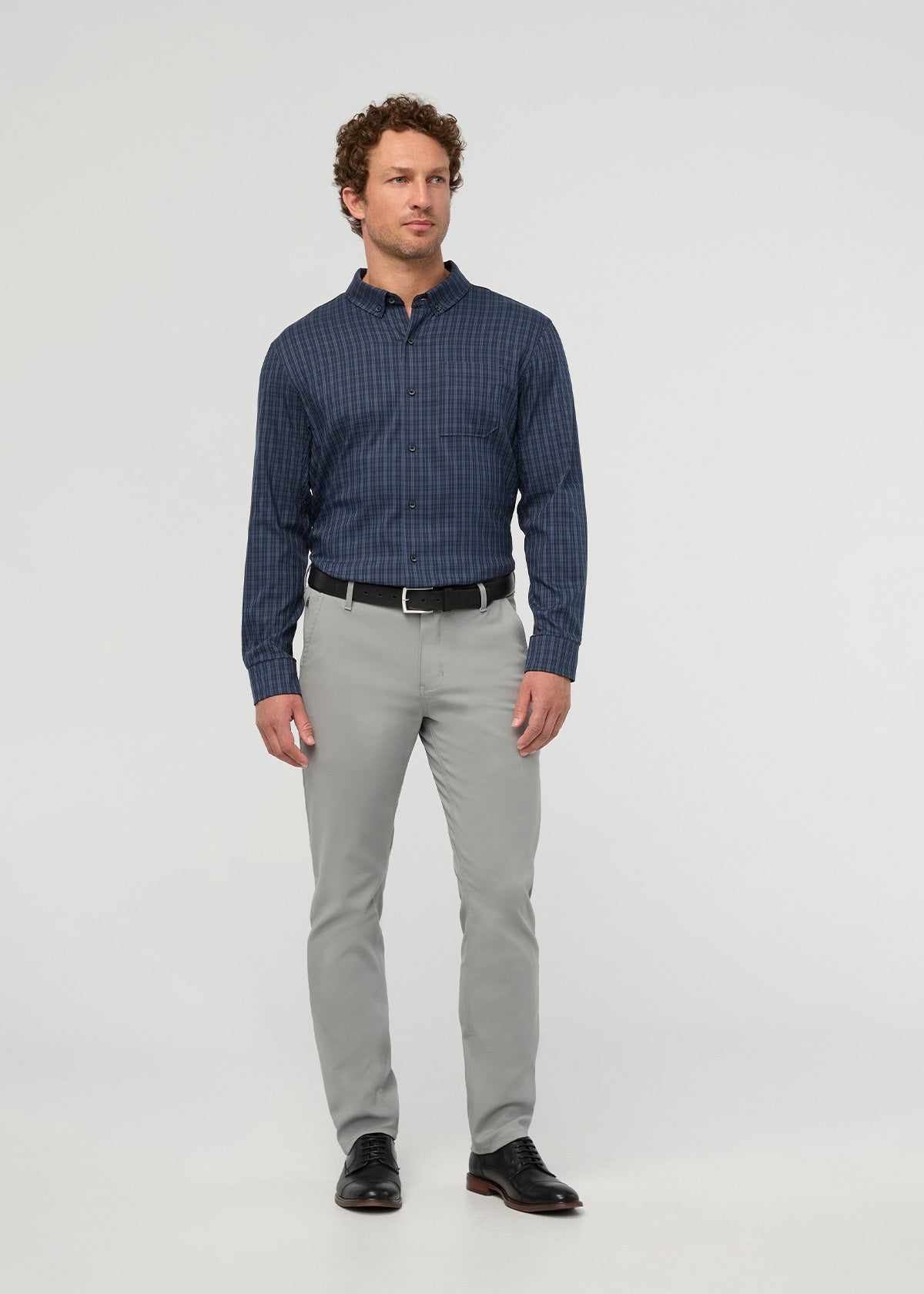 Cloudweight Twill One Pocket Shirt - Navy Check