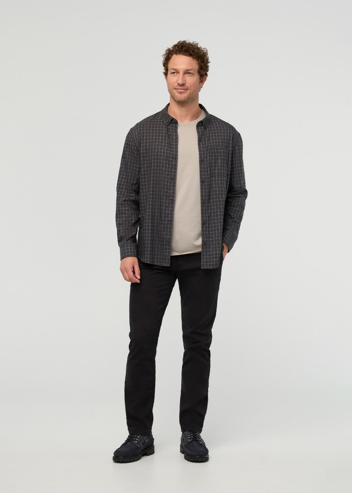 Cloudweight Twill One Pocket Shirt - Slate Check