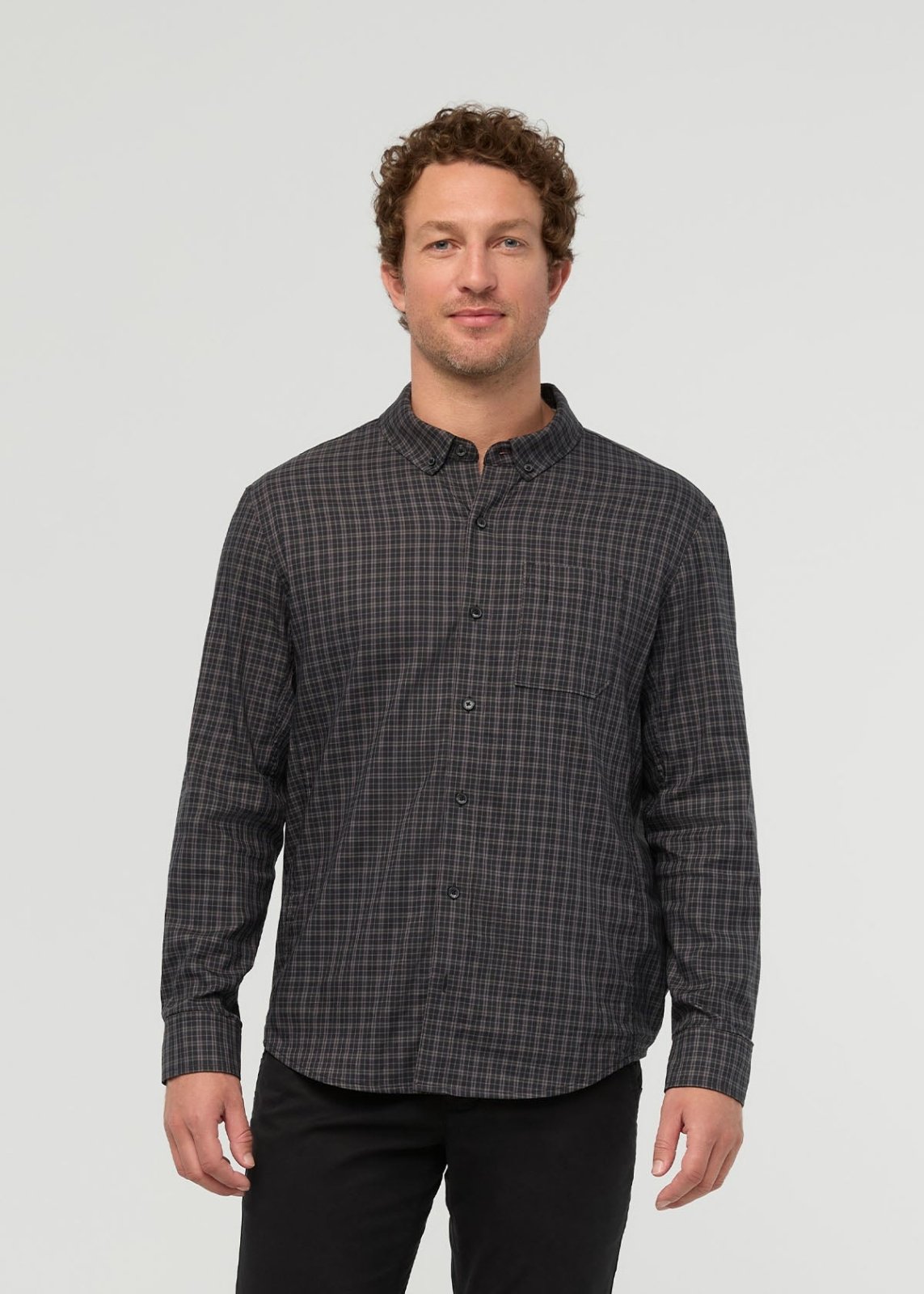 Cloudweight Twill One Pocket Shirt - Slate Check