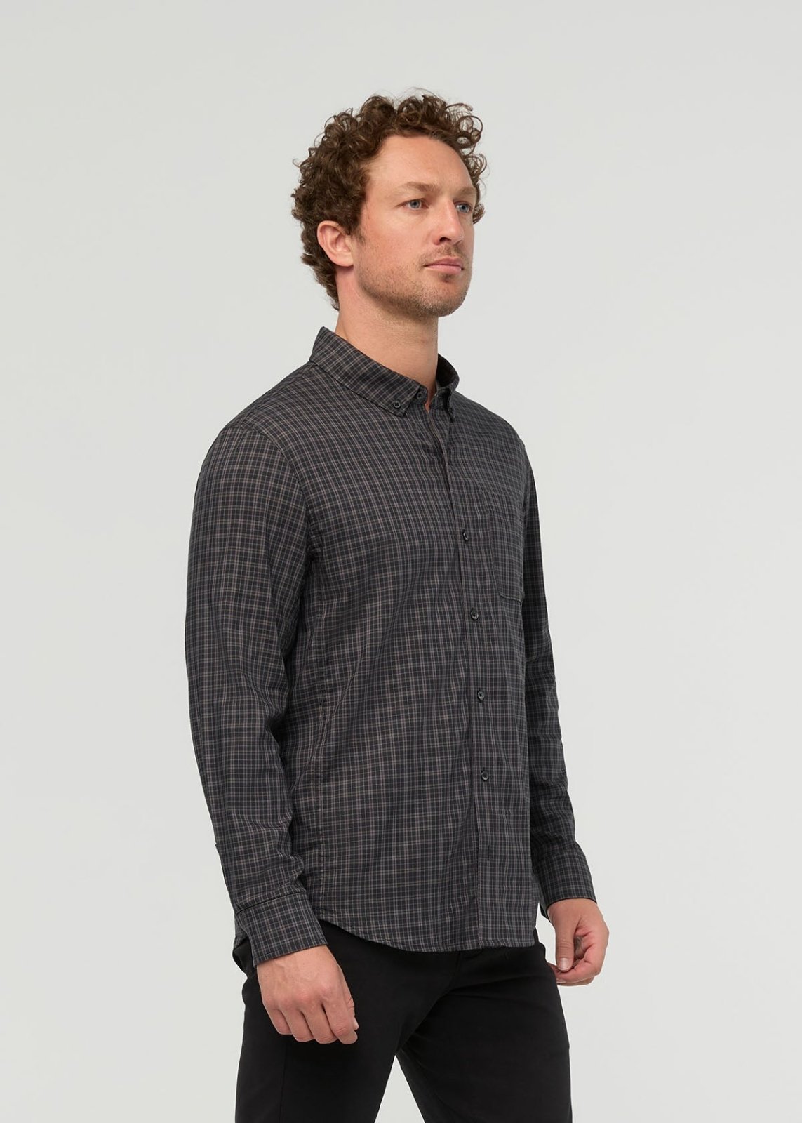 Cloudweight Twill One Pocket Shirt - Slate Check