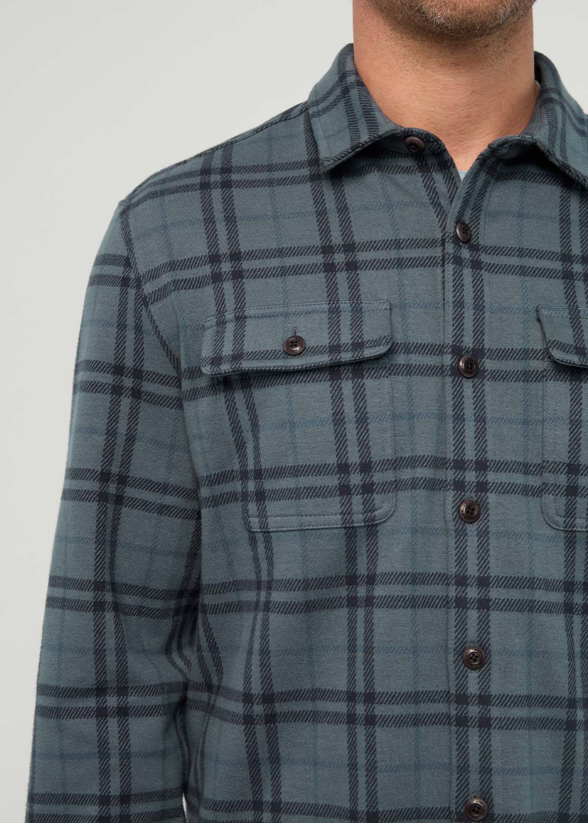 Surchemise en flanelle haute performance - Carreaux marine