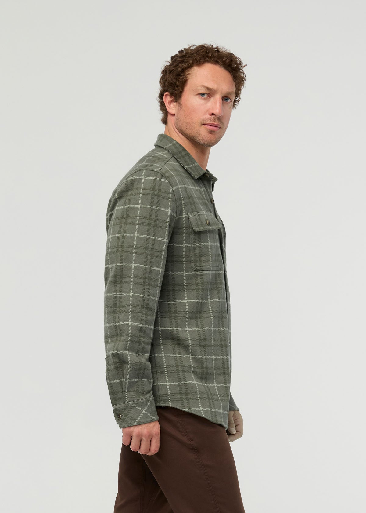Surchemise en flanelle haute performance - Carreaux « Thyme »