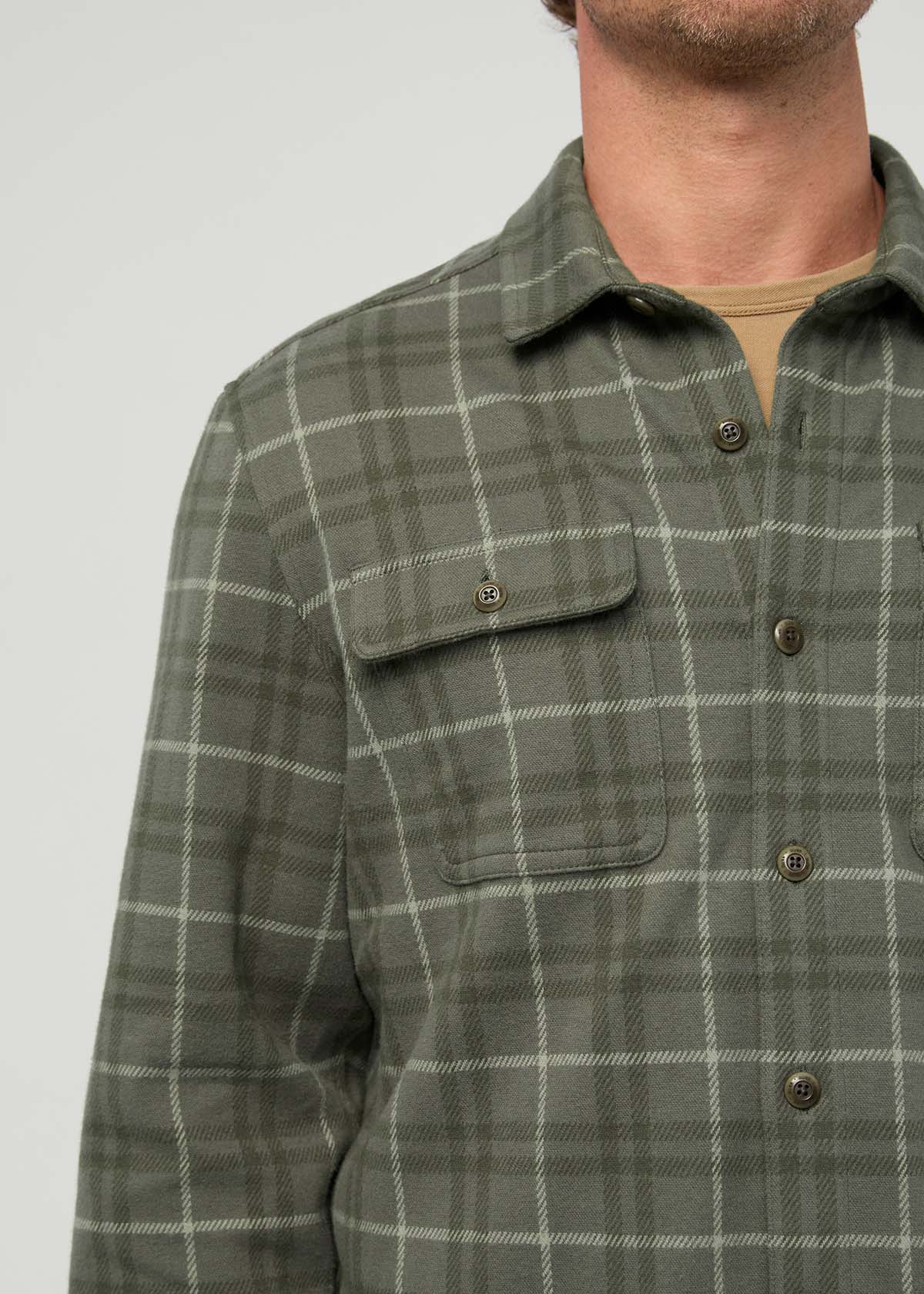Surchemise en flanelle haute performance - Carreaux « Thyme »