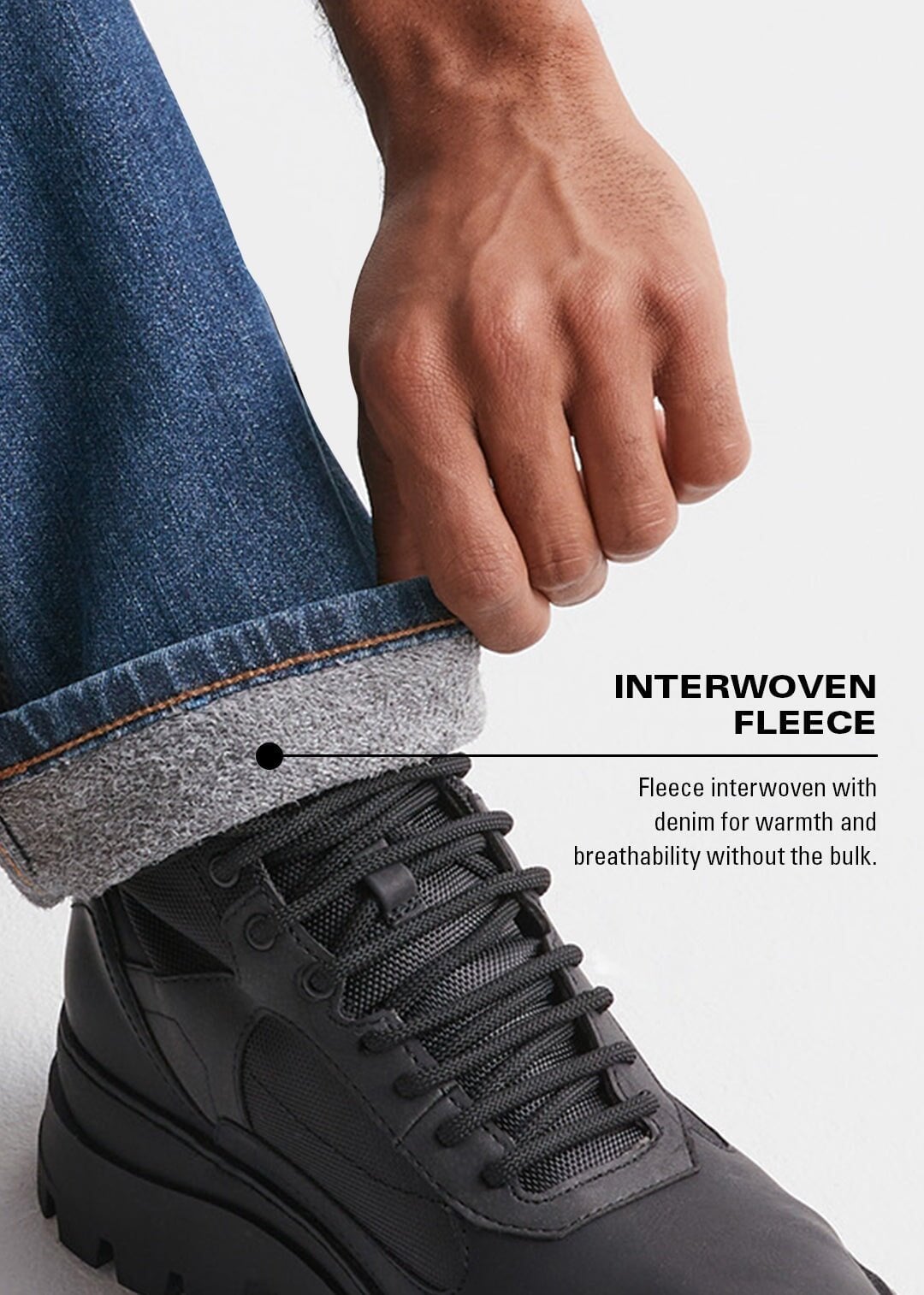 fleece lined jeans inside lining