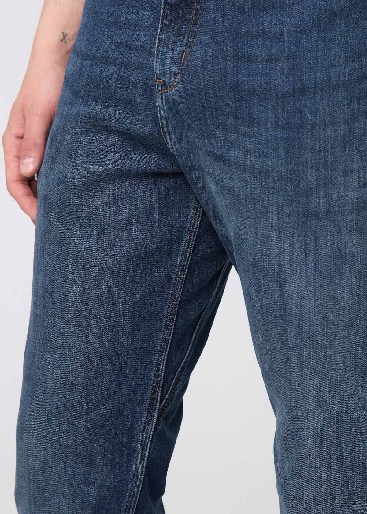 mens blue athletic straight fit stretch jeans gusset